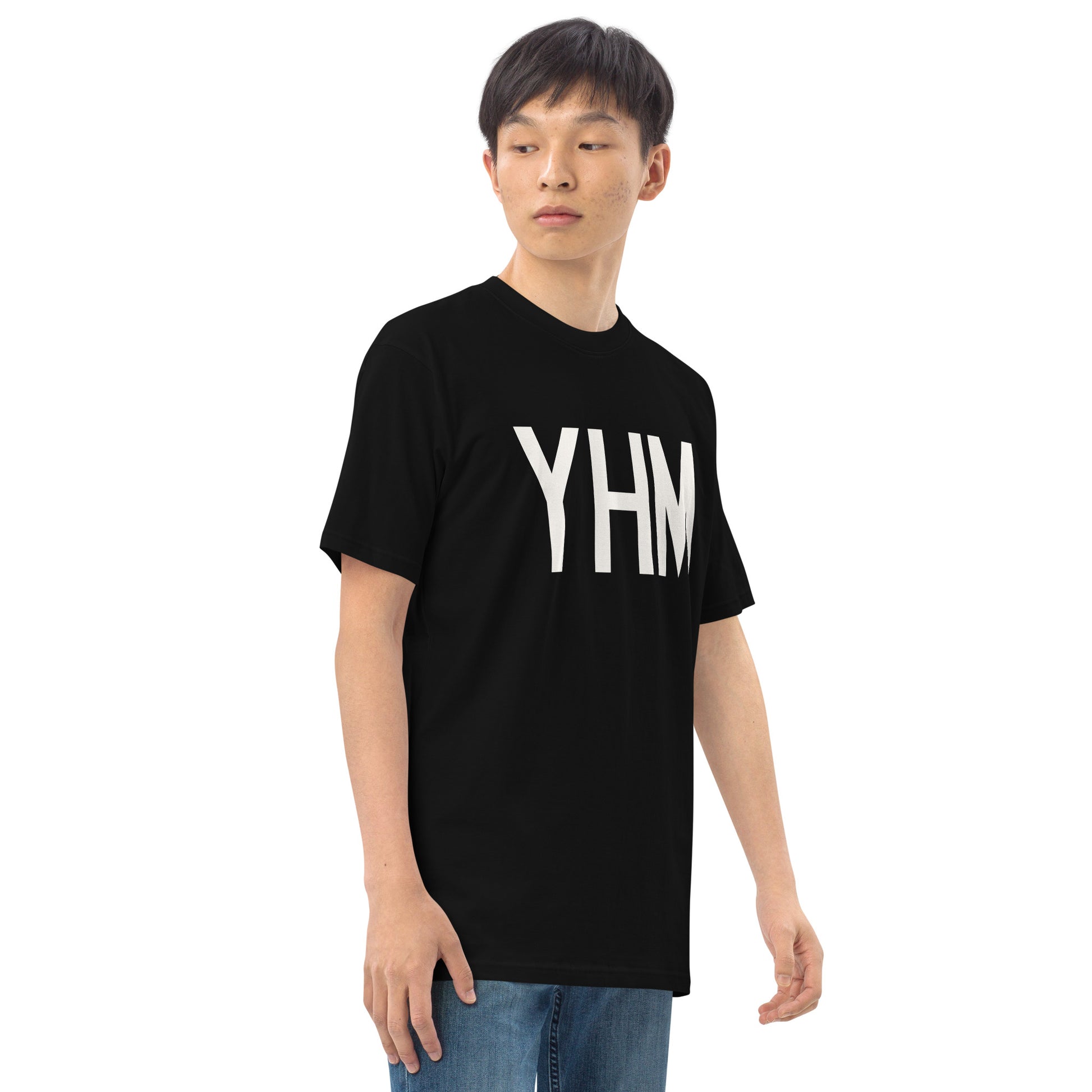 Airport Code Premium T-Shirt • YHM Hamilton • YHM Designs - Image 07