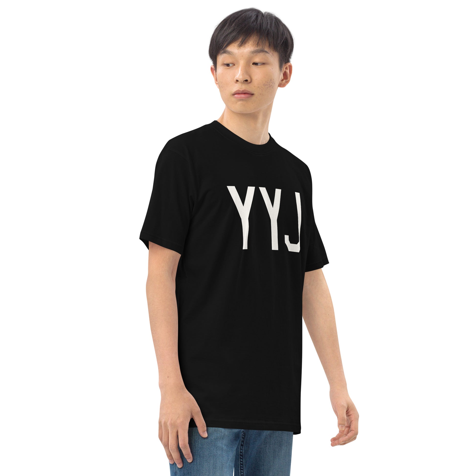 Airport Code Premium T-Shirt • YYJ Victoria • YHM Designs - Image 07
