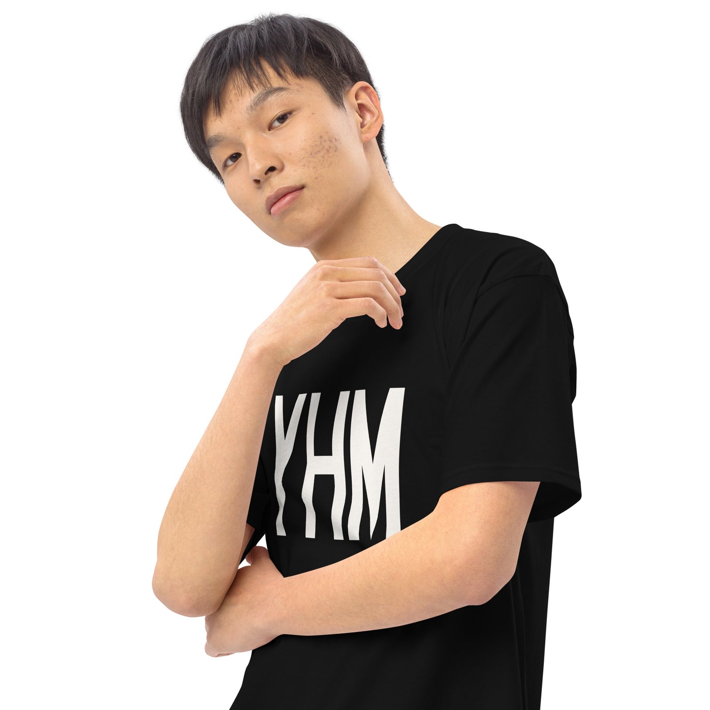 Airport Code Premium T-Shirt • YHM Hamilton • YHM Designs - Image 08
