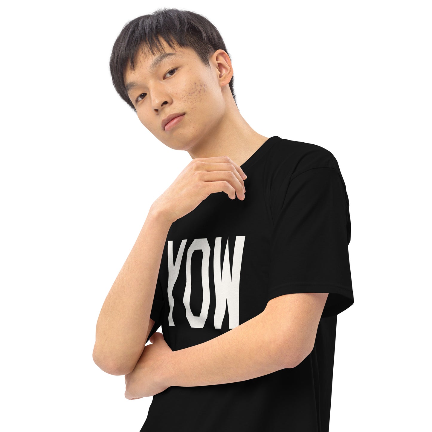 Airport Code Premium T-Shirt • YOW Ottawa • YHM Designs - Image 08