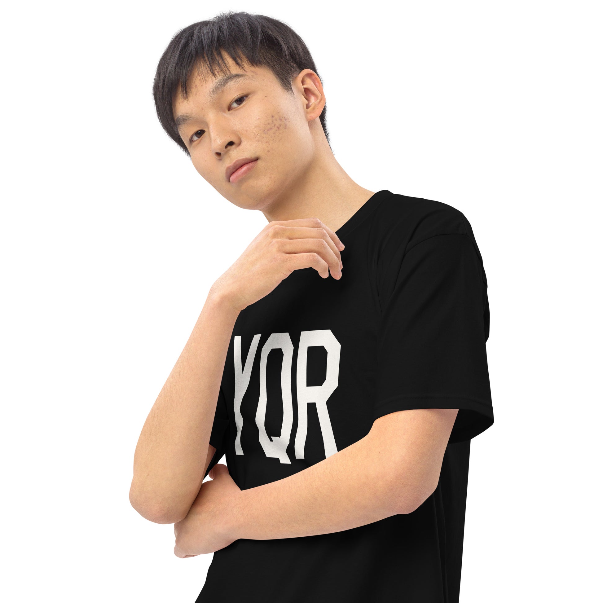 Airport Code Premium T-Shirt • YQR Regina • YHM Designs - Image 08