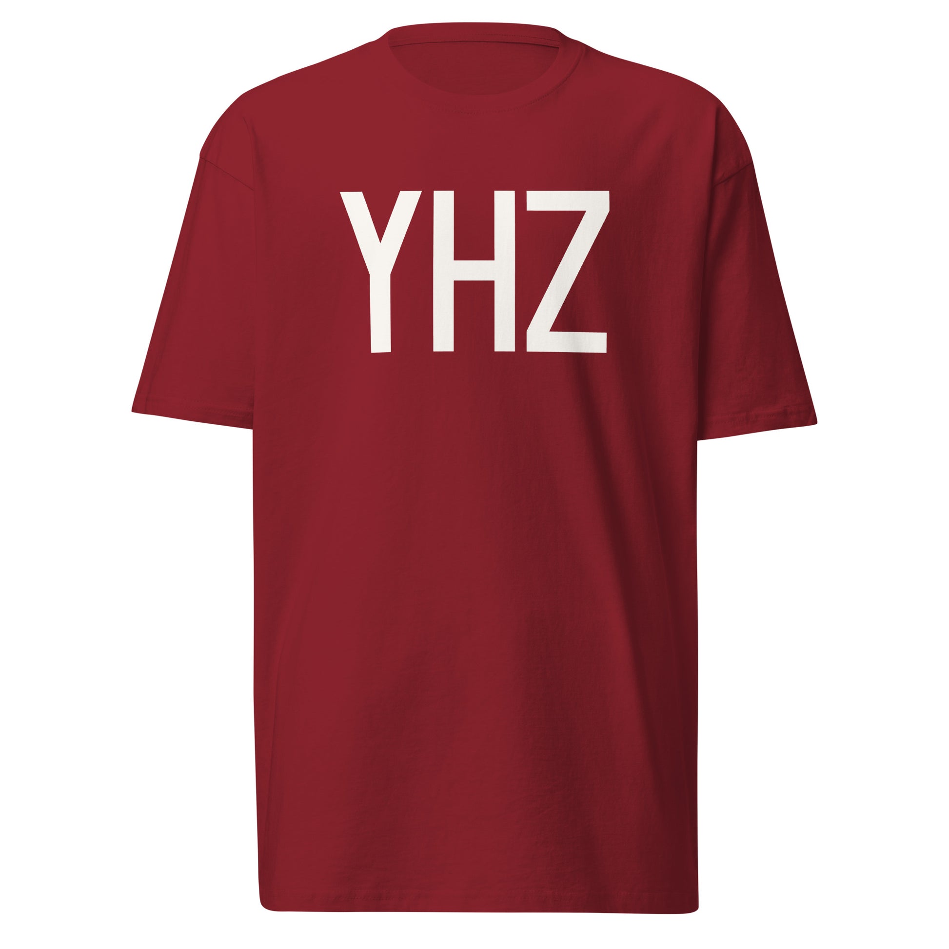 Airport Code Premium T-Shirt • YHZ Halifax • YHM Designs - Image 03