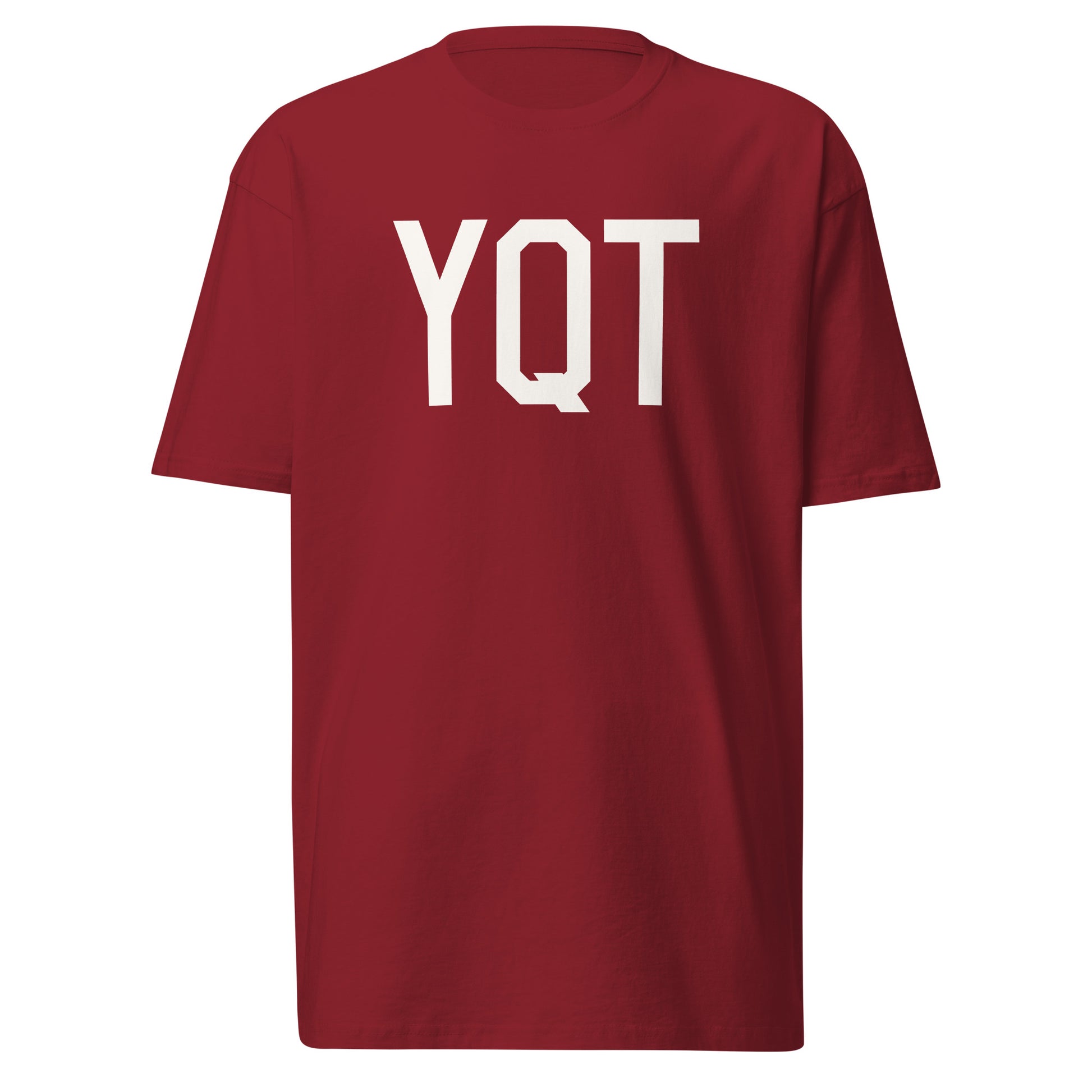 Airport Code Premium T-Shirt • YQT Thunder Bay • YHM Designs - Image 03
