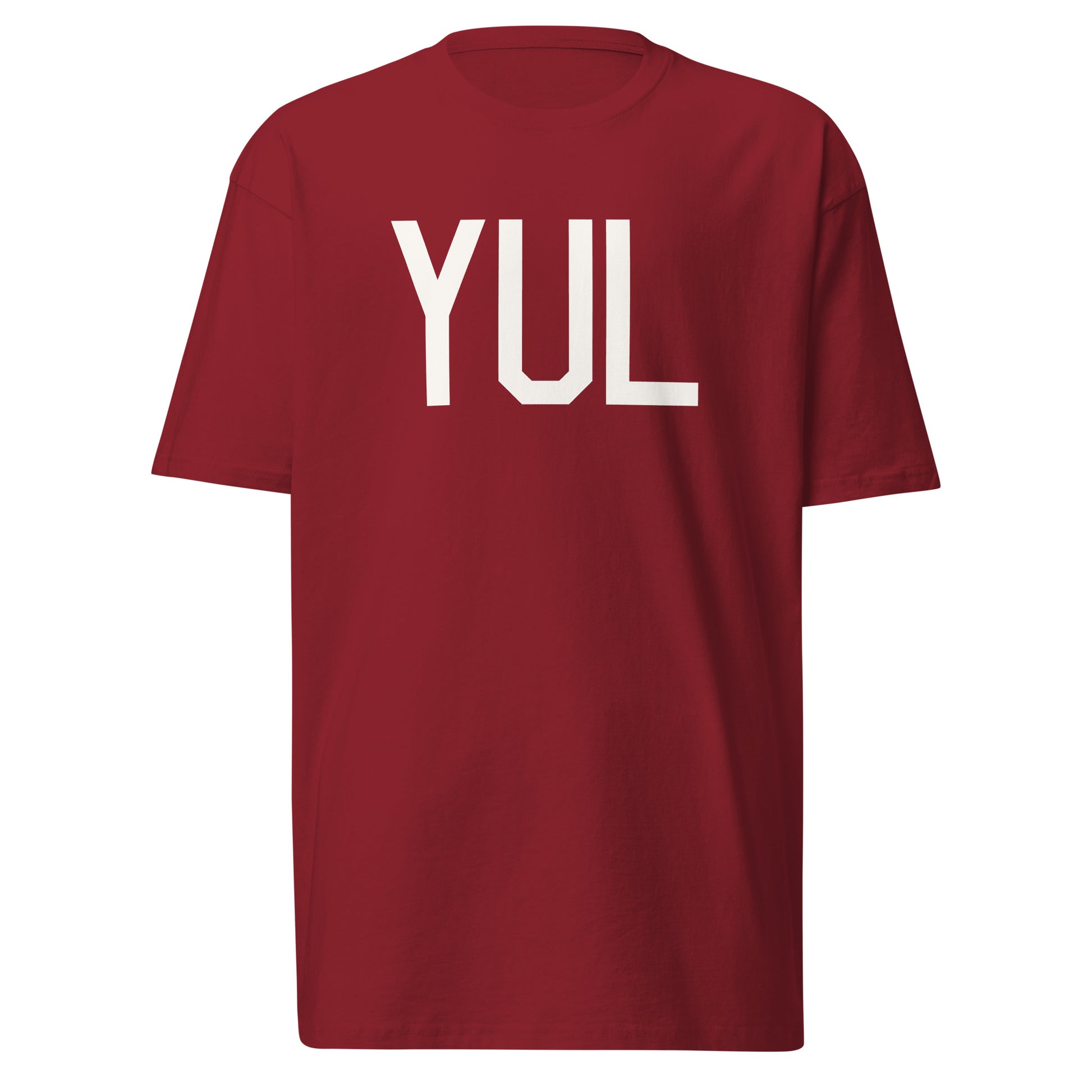 Airport Code Premium T-Shirt • YUL Montreal • YHM Designs - Image 03