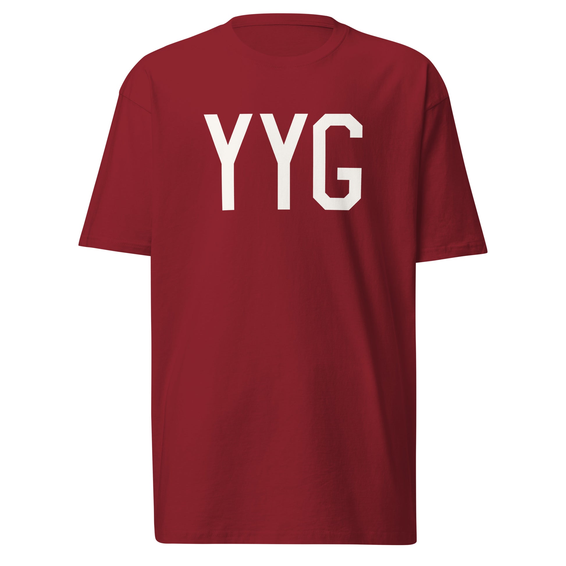 Airport Code Premium T-Shirt • YYG Charlottetown • YHM Designs - Image 03