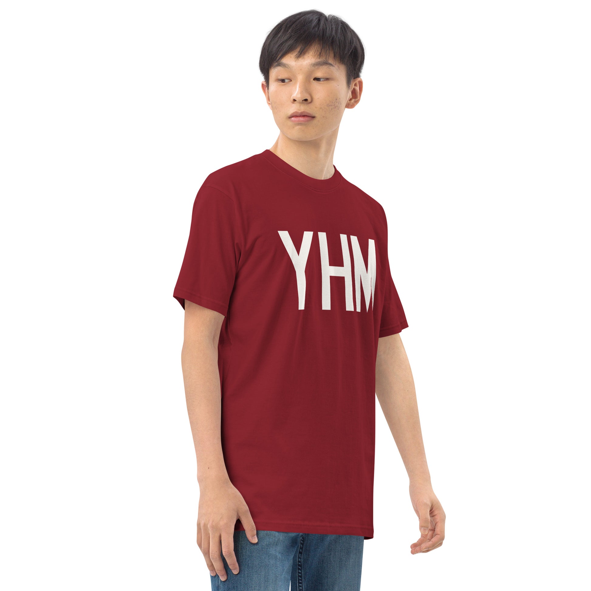 Airport Code Premium T-Shirt • YHM Hamilton • YHM Designs - Image 09