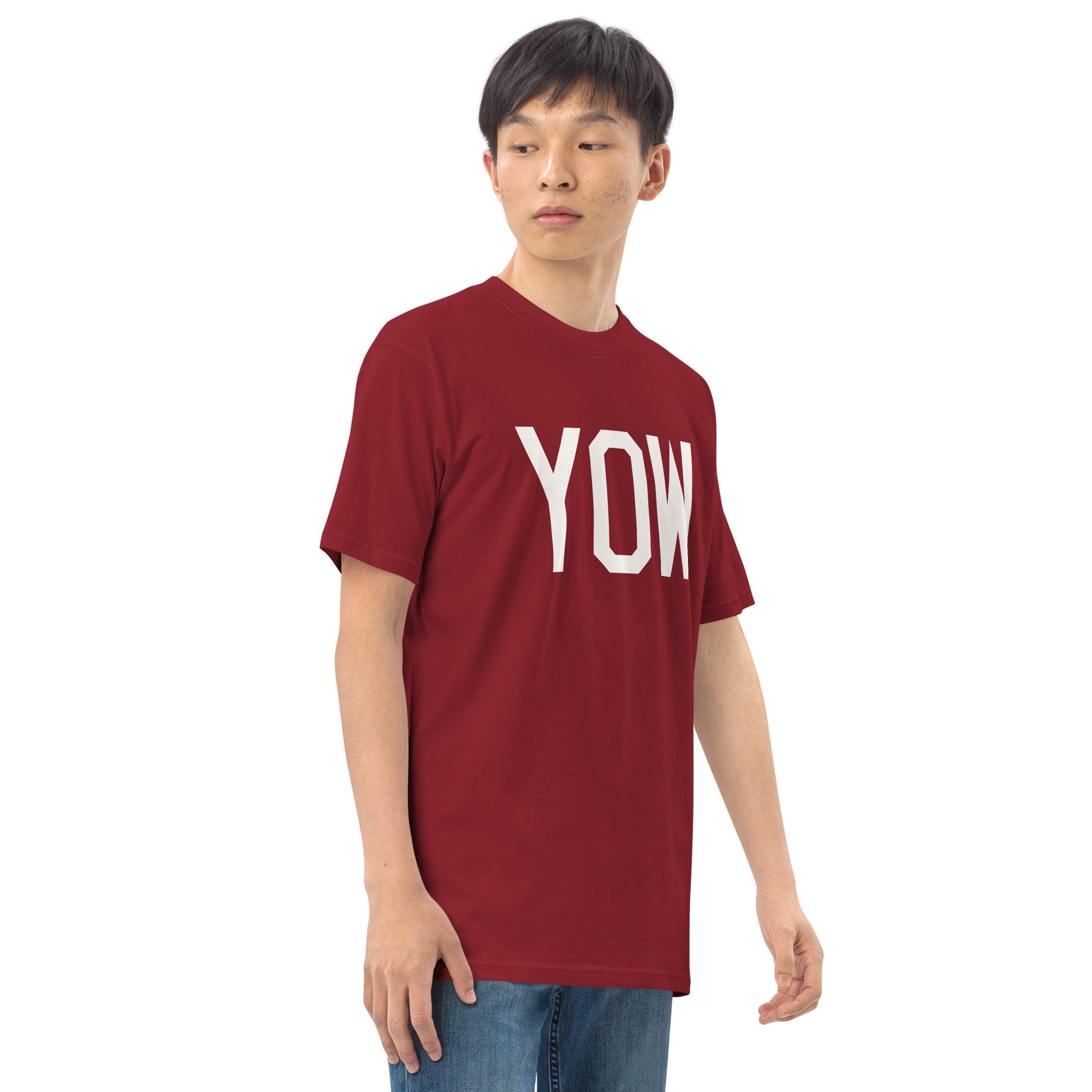 Airport Code Premium T-Shirt • YOW Ottawa • YHM Designs - Image 09