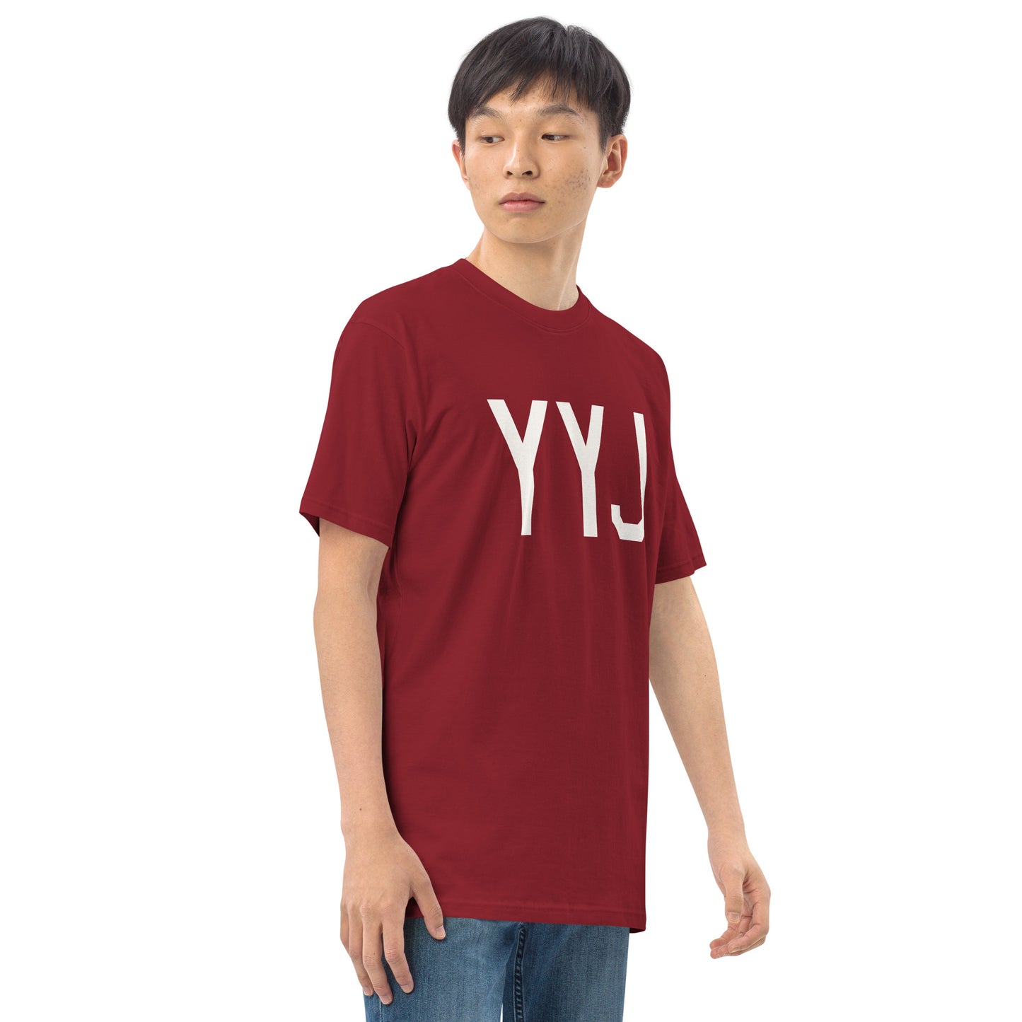 Airport Code Premium T-Shirt • YYJ Victoria • YHM Designs - Image 09