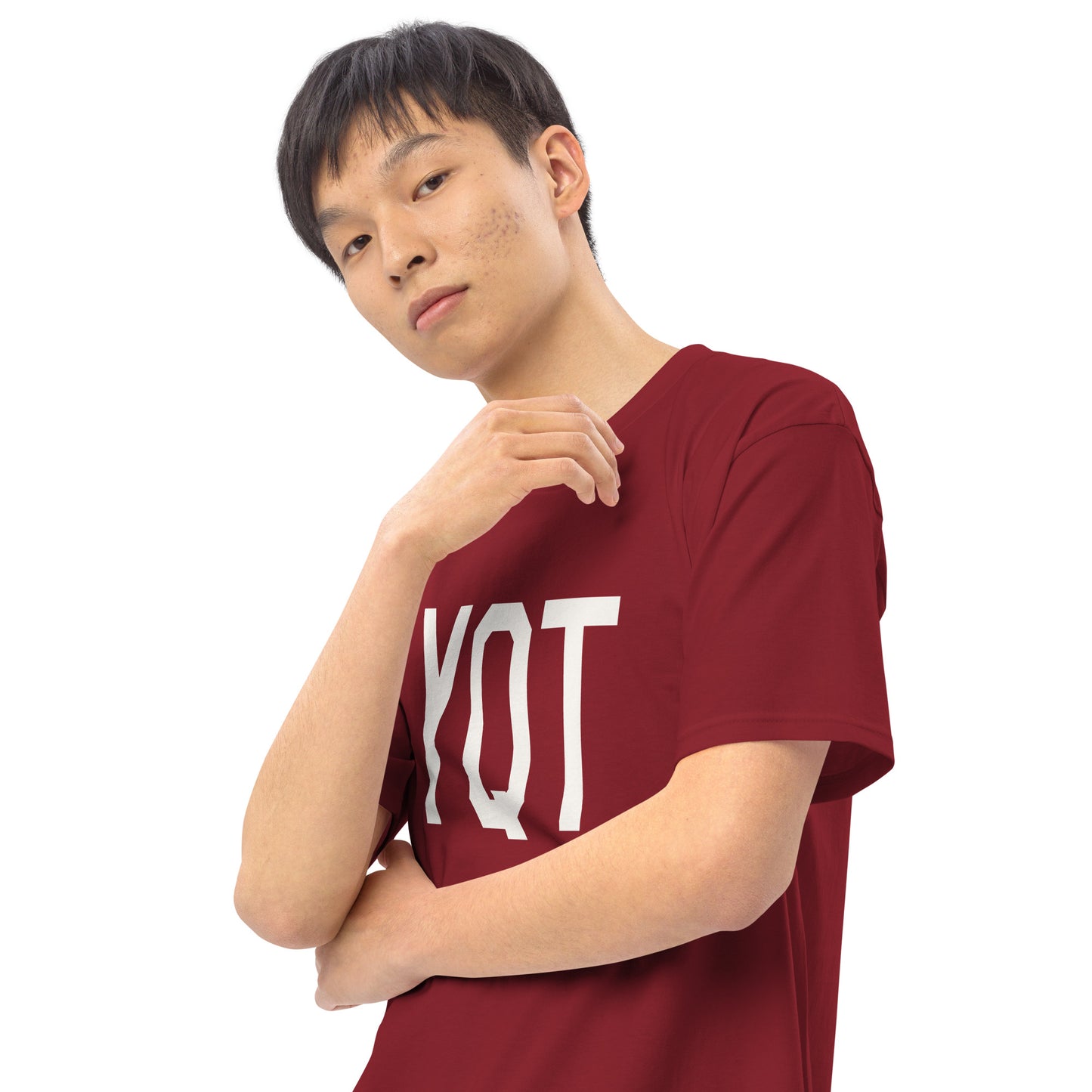 Airport Code Premium T-Shirt • YQT Thunder Bay • YHM Designs - Image 10