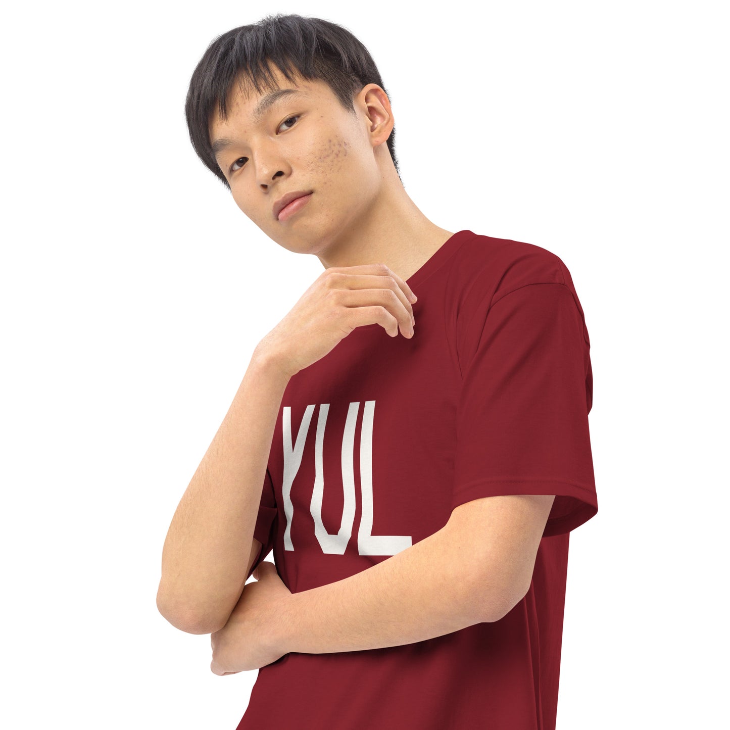Airport Code Premium T-Shirt • YUL Montreal • YHM Designs - Image 10