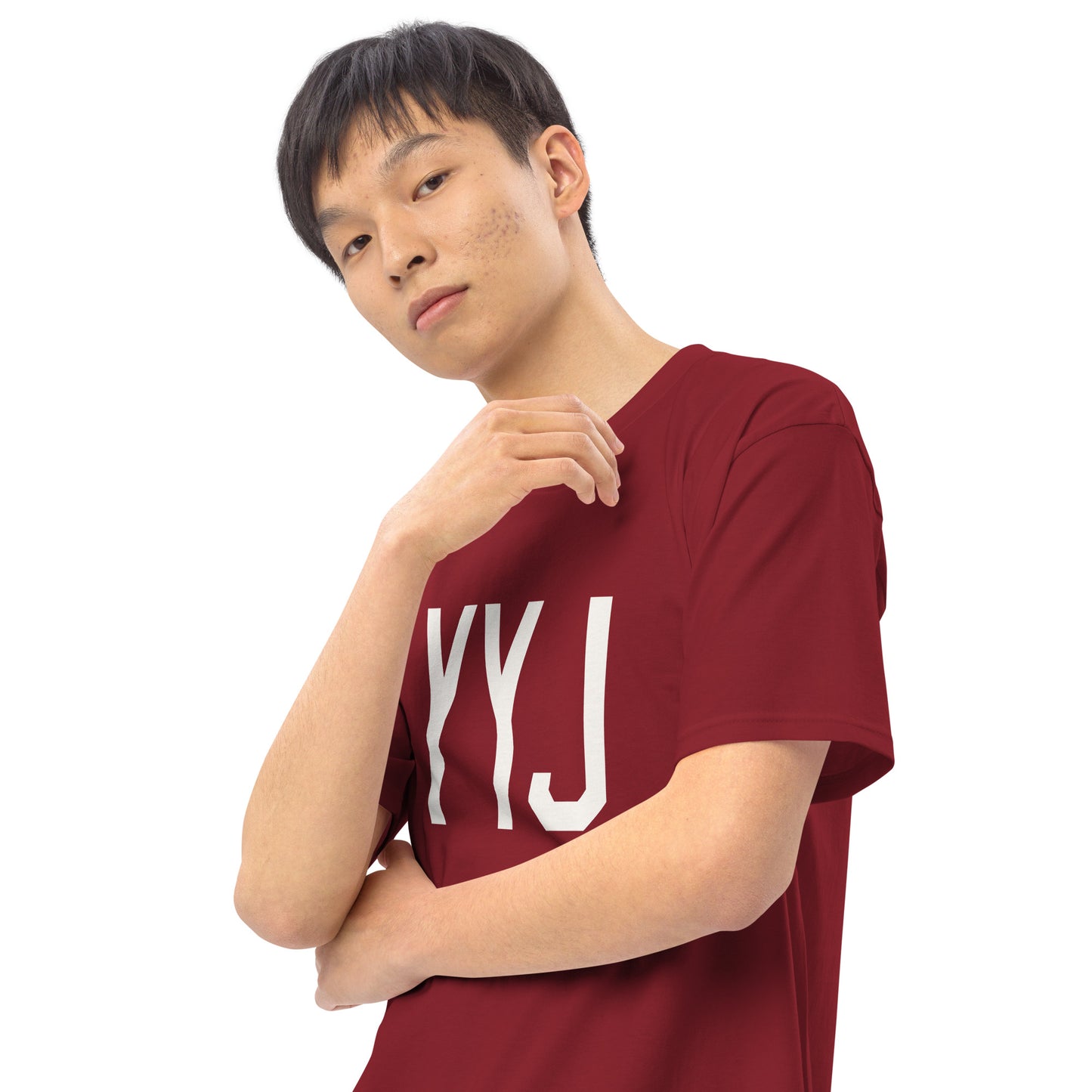 Airport Code Premium T-Shirt • YYJ Victoria • YHM Designs - Image 10