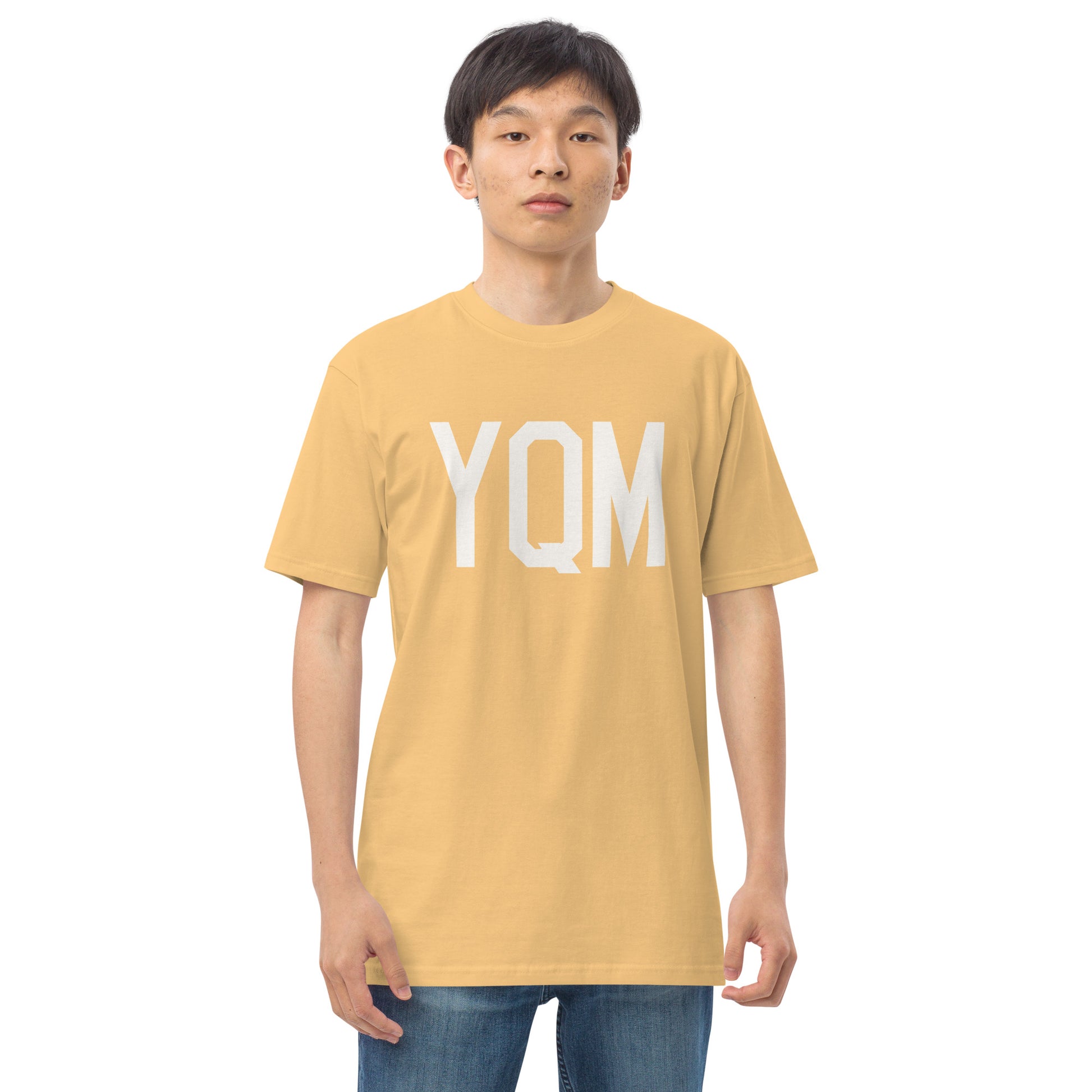 Airport Code Premium T-Shirt • YQM Moncton • YHM Designs - Image 14