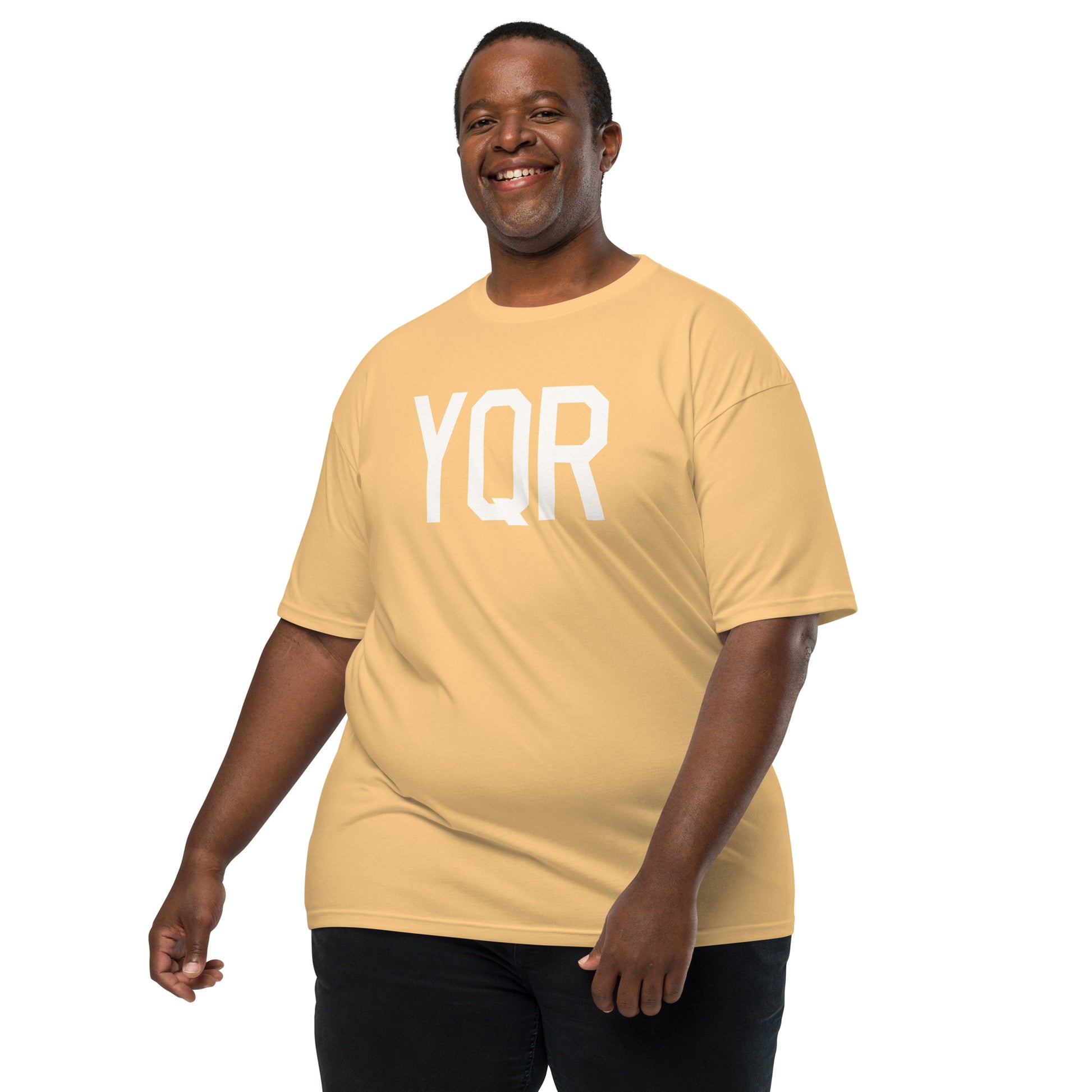 Airport Code Premium T-Shirt • YQR Regina • YHM Designs - Image 05