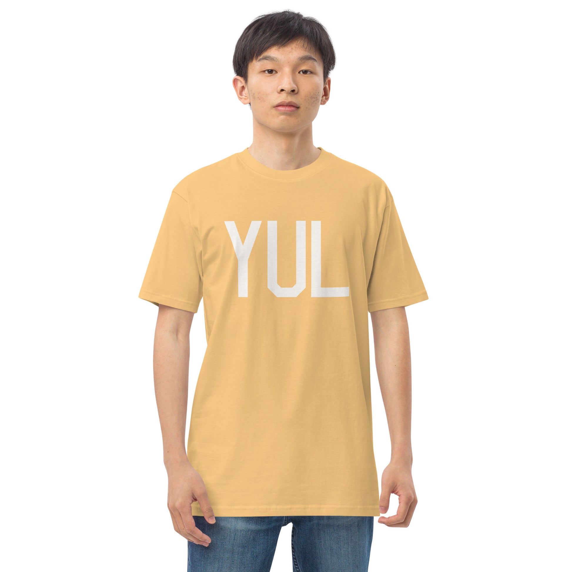 Airport Code Premium T-Shirt • YUL Montreal • YHM Designs - Image 14