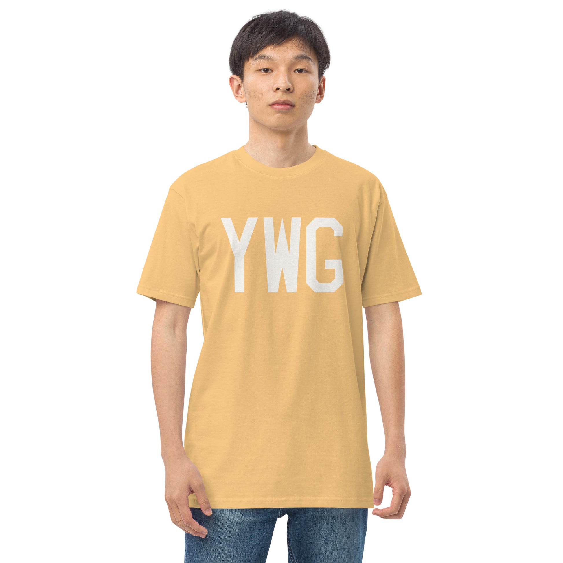Airport Code Premium T-Shirt • YWG Winnipeg • YHM Designs - Image 14