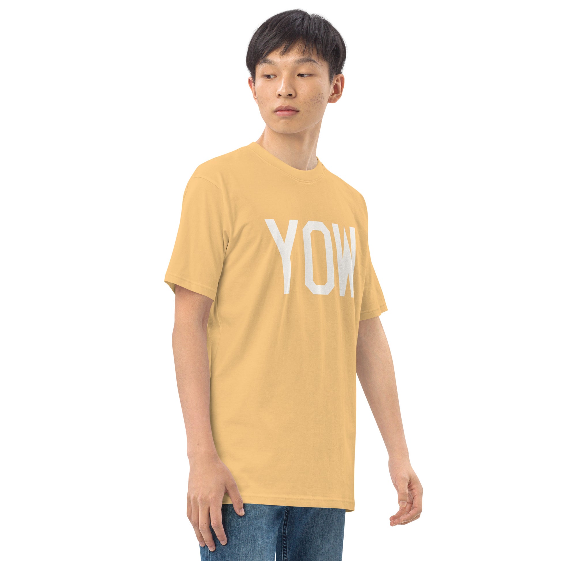 Airport Code Premium T-Shirt • YOW Ottawa • YHM Designs - Image 15