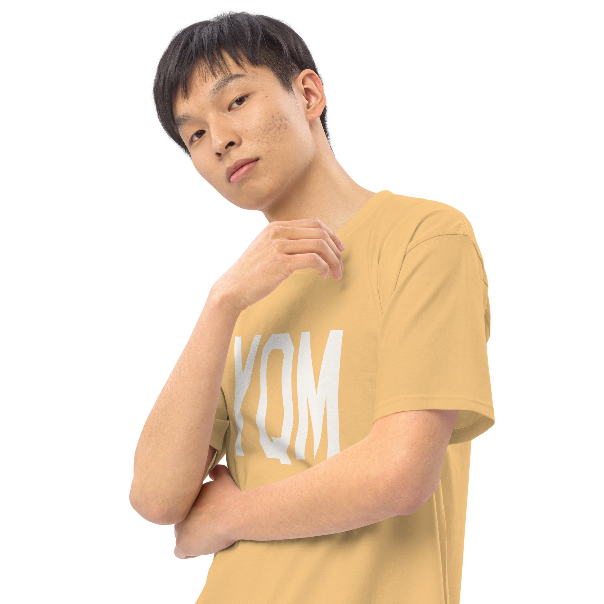 Airport Code Premium T-Shirt • YQM Moncton • YHM Designs - Image 16