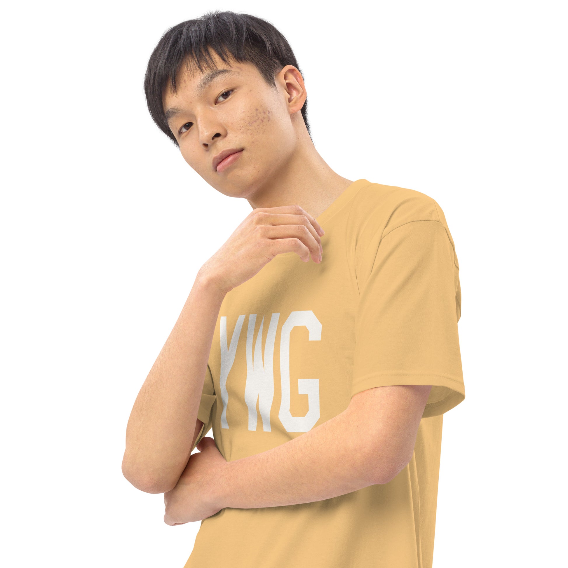 Airport Code Premium T-Shirt • YWG Winnipeg • YHM Designs - Image 16