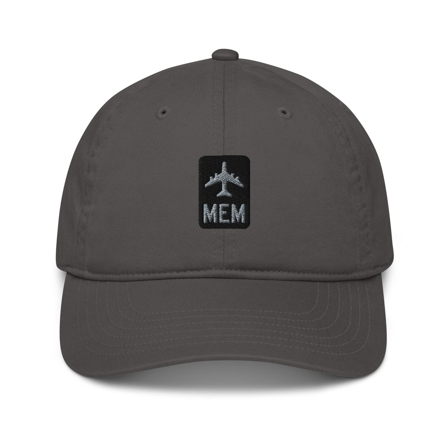 Jetliner Organic Dad Hat • Grey • MEM Memphis • YHM Designs - Image 07