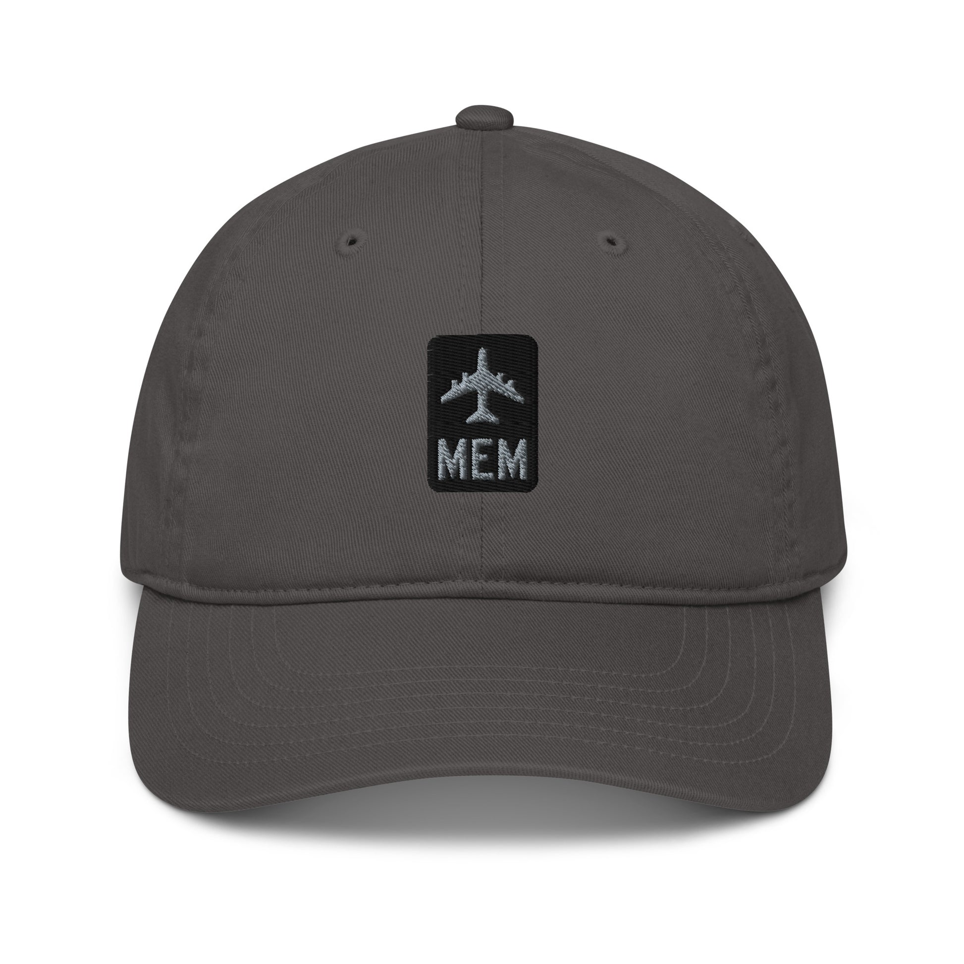 Jetliner Organic Dad Hat • Grey • MEM Memphis • YHM Designs - Image 07