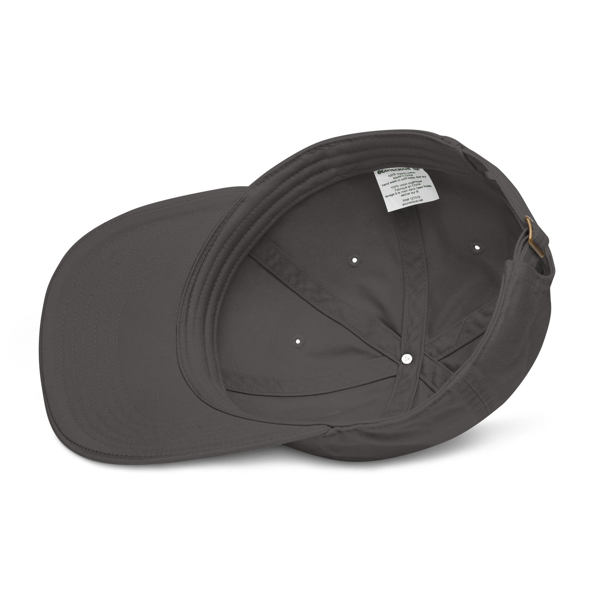 Jetliner Organic Dad Hat • Grey • PIT Pittsburgh • YHM Designs - Image 04