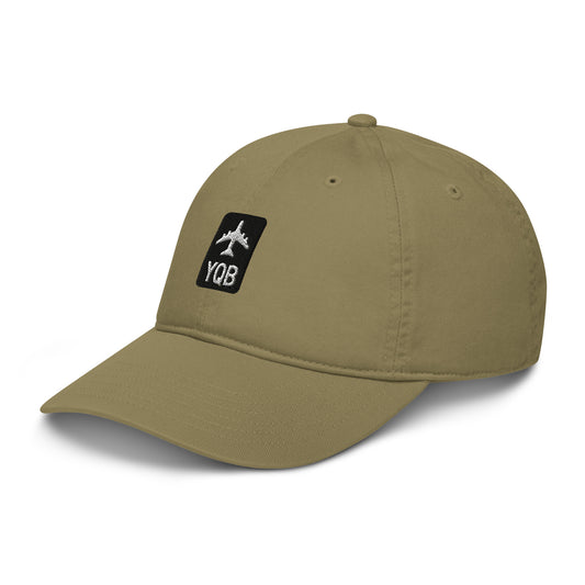 Jetliner Organic Dad Hat • Jungle Green • YQB Quebec City • YHM Designs - Image 01
