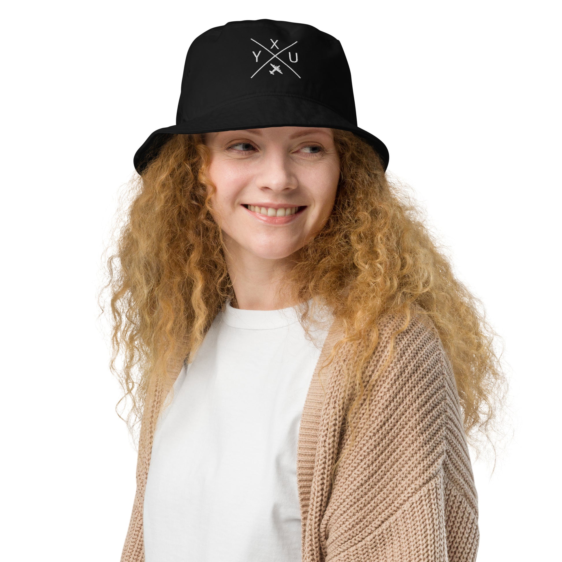 Crossed-X Organic Bucket Hat • YXU London • YHM Designs - Image 03