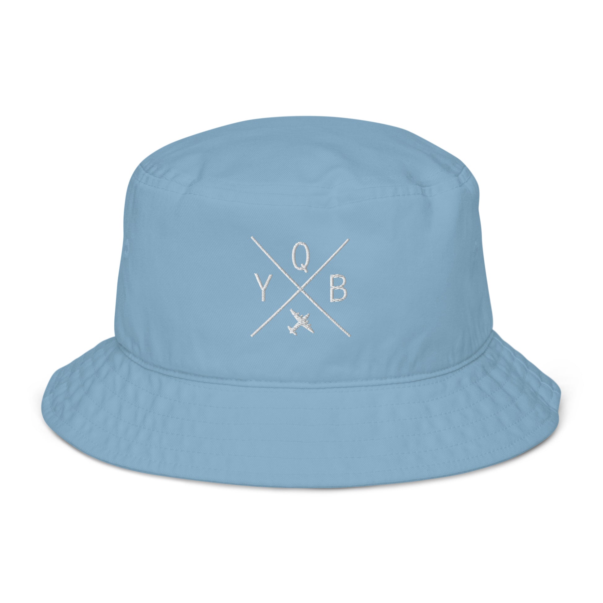 Crossed-X Organic Bucket Hat • YQB Quebec City • YHM Designs - Image 07