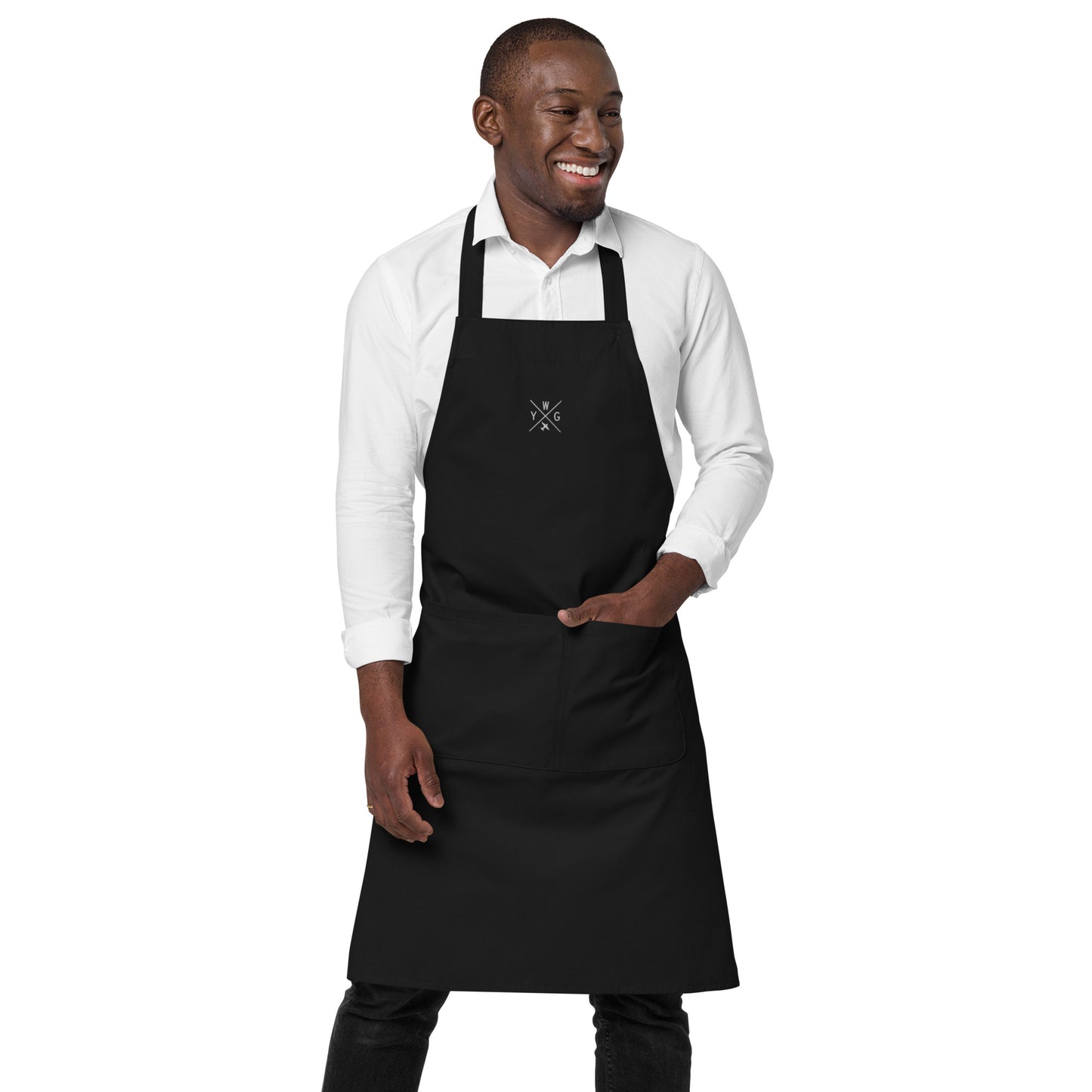 Crossed-X Organic Cotton Apron • YWG Winnipeg • YHM Designs - Image 11