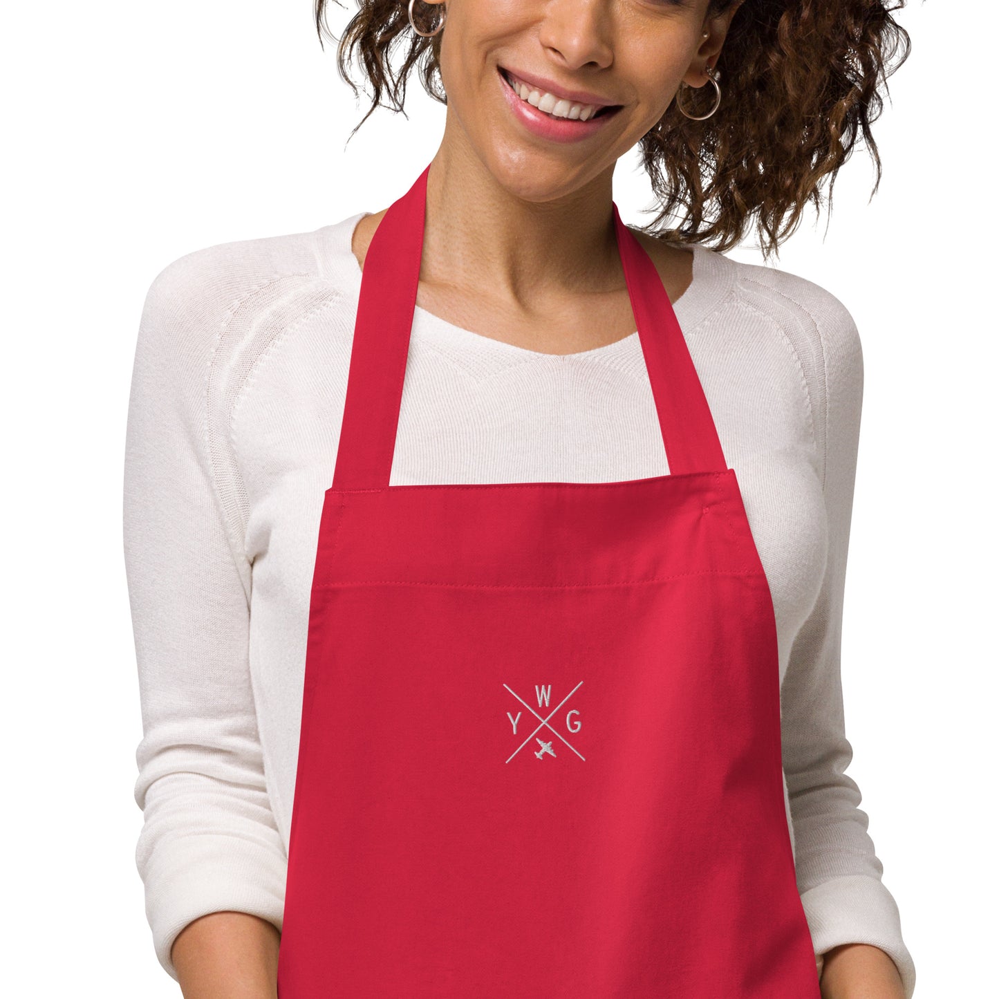 Crossed-X Organic Cotton Apron • YWG Winnipeg • YHM Designs - Image 07