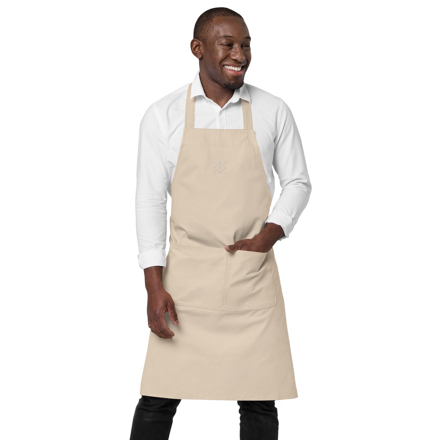 Crossed-X Organic Cotton Apron • YWG Winnipeg • YHM Designs - Image 13