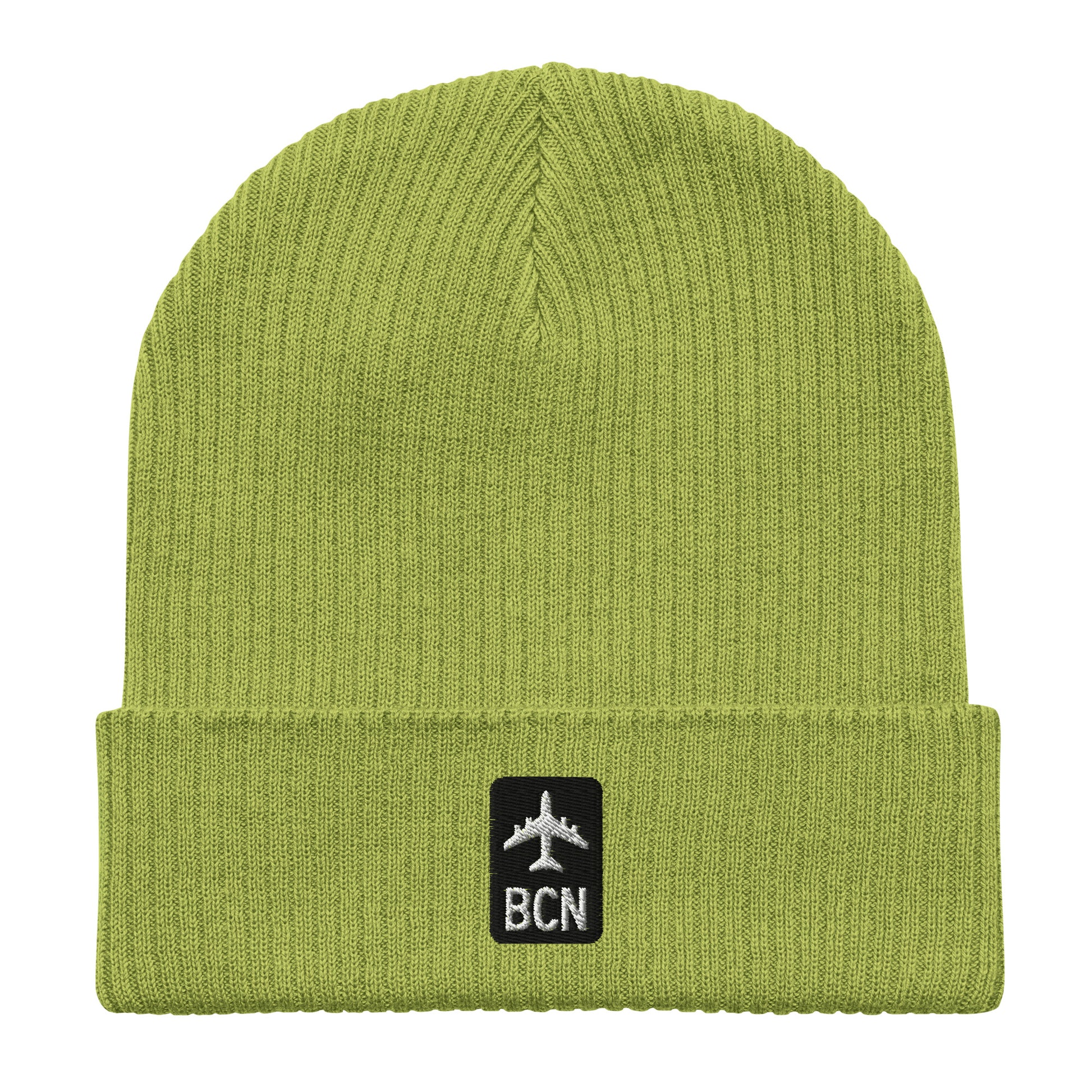 Jetliner Organic Ribbed Beanie • Black/White • BCN Barcelona • YHM Designs - Image 07
