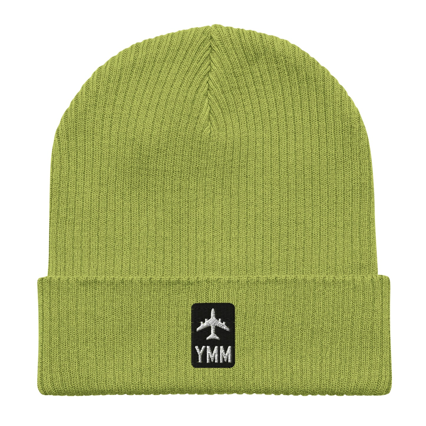 Jetliner Organic Ribbed Beanie • Black/White • YMM Fort McMurray Souvenir • YHM Designs - Image 07