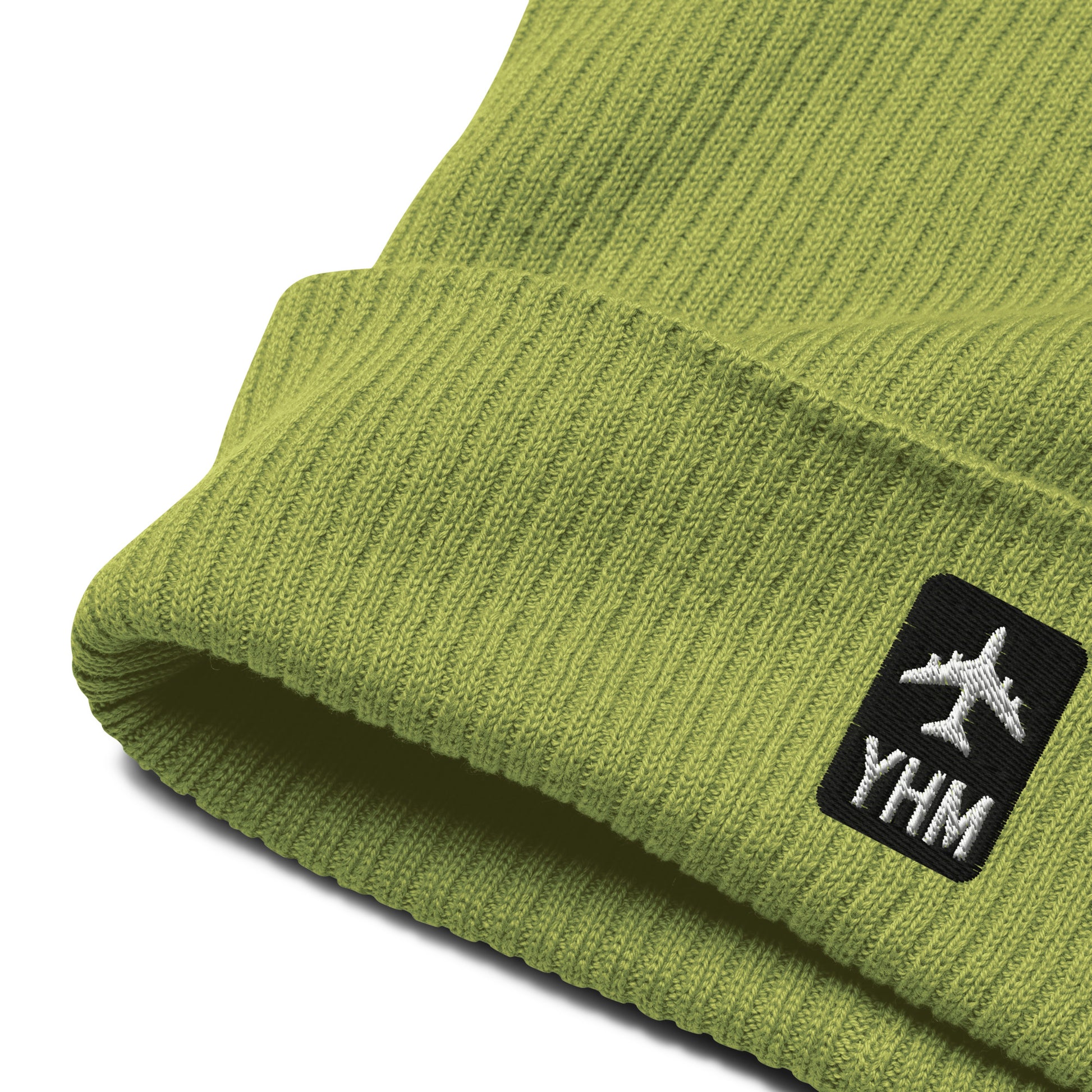 Jetliner Organic Ribbed Beanie • Black/White • YHM Hamilton • YHM Designs - Image 03