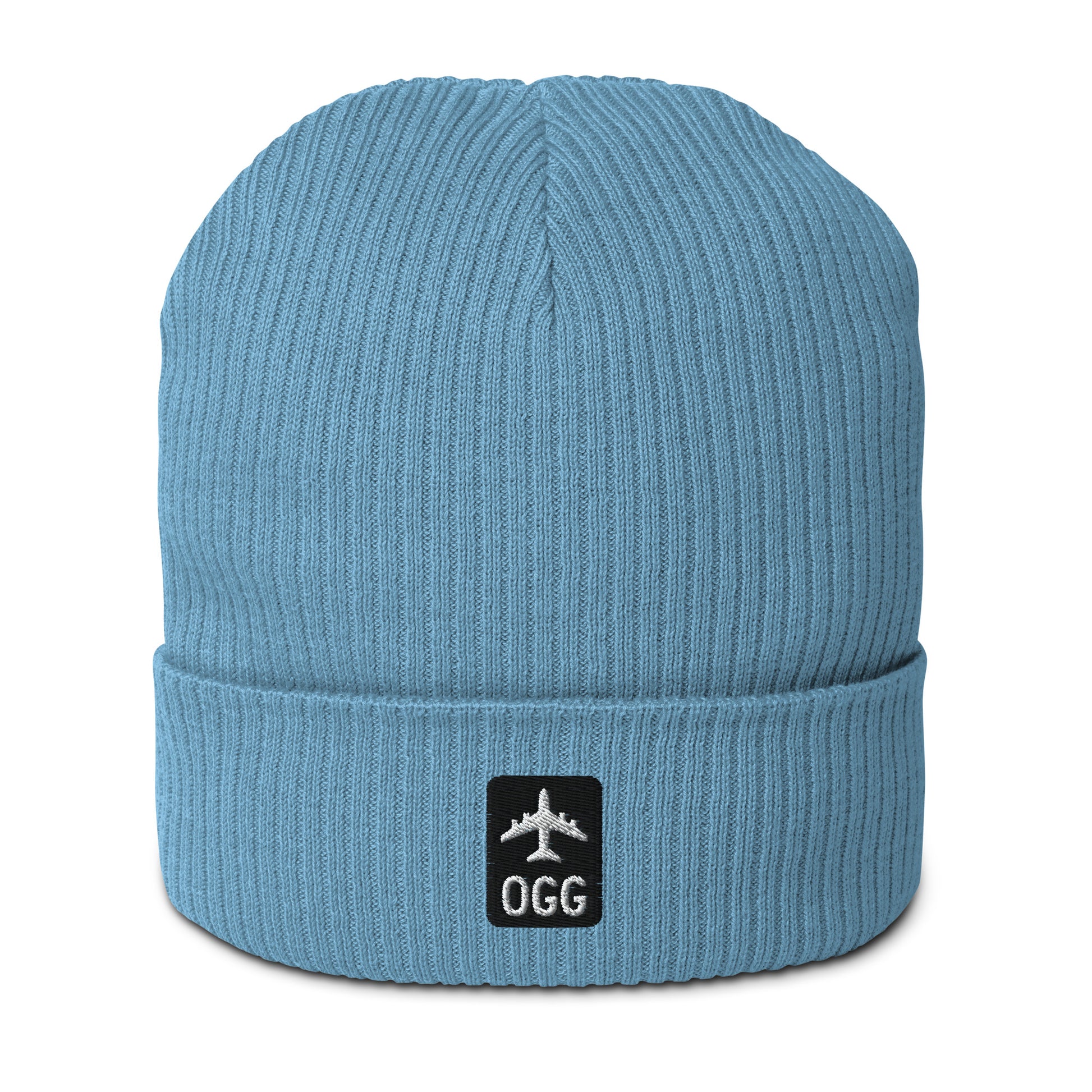 Jetliner Organic Ribbed Beanie • Black/White • OGG Maui • YHM Designs - Image 09