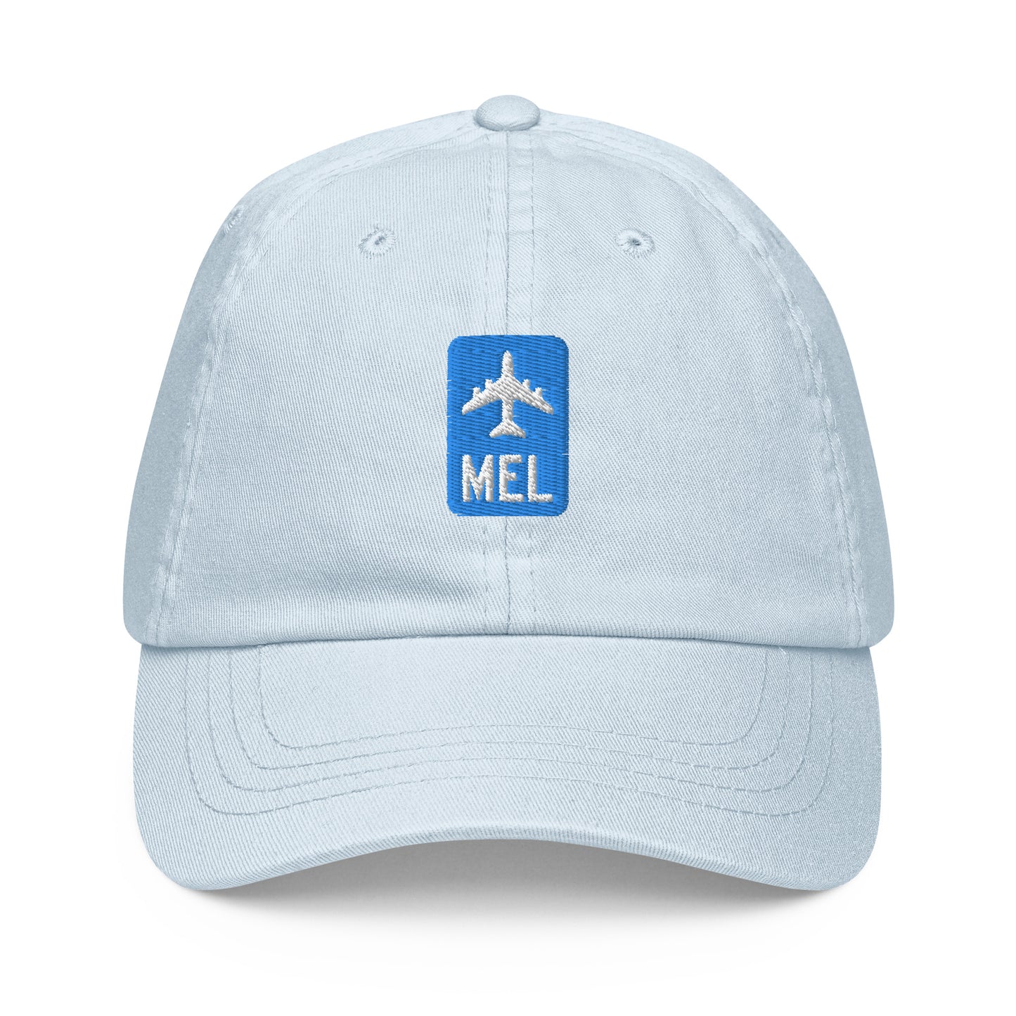 Jetliner Pastel Baseball Cap • Blue • MEL Melbourne Souvenir • YHM Designs - Image 07