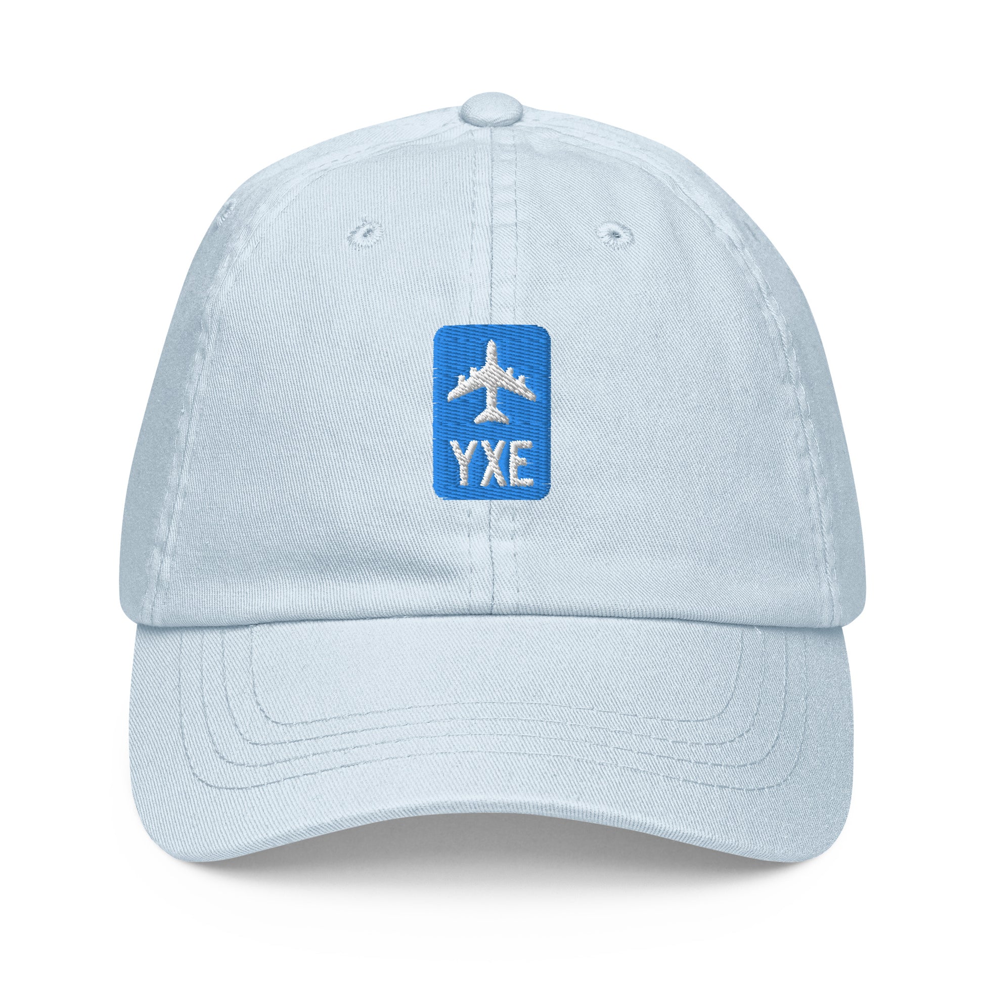 Jetliner Pastel Baseball Cap • Blue • YXE Saskatoon • YHM Designs - Image 07