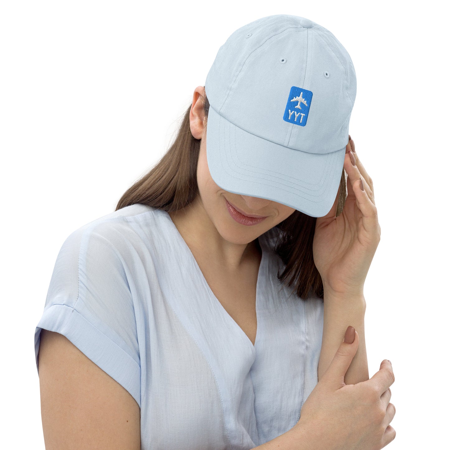 Jetliner Pastel Baseball Cap • Blue • YYT St. John's • YHM Designs - Image 02