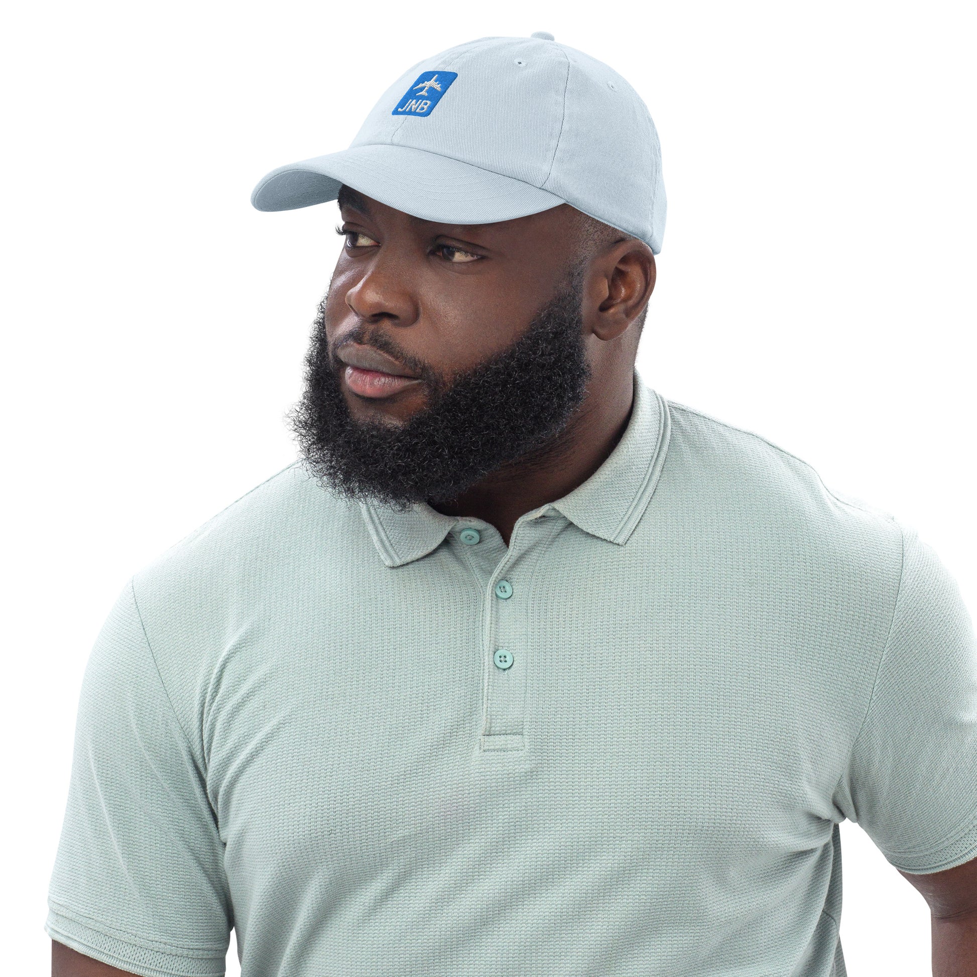Jetliner Pastel Baseball Cap • Blue • JNB Johannesburg • YHM Designs - Image 03