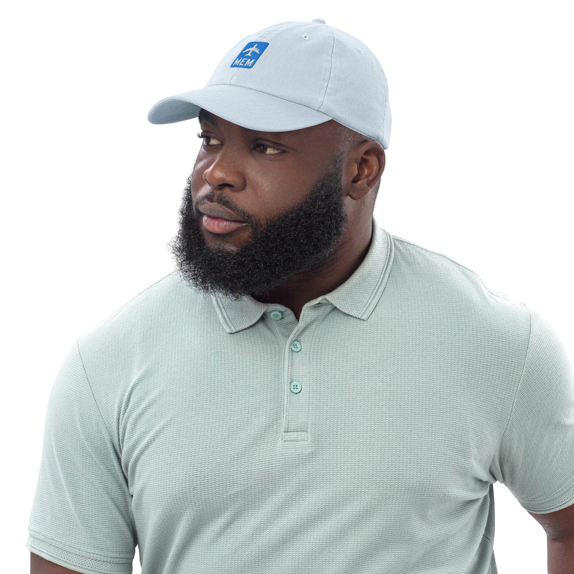 Jetliner Pastel Baseball Cap • Blue • MEM Memphis • YHM Designs - Image 03
