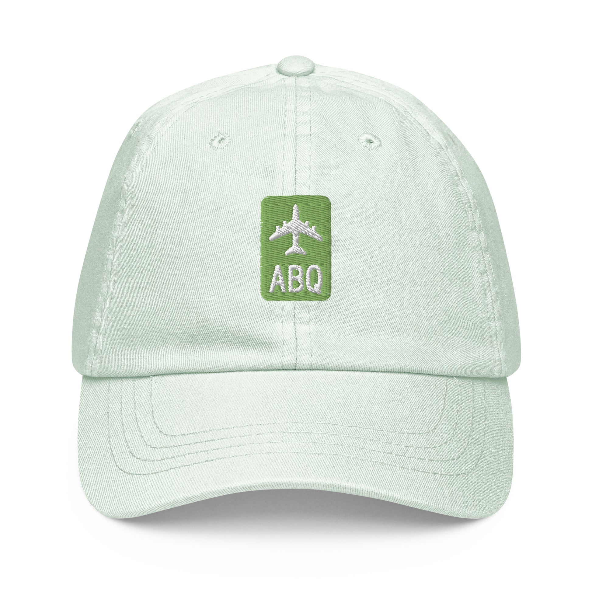 Jetliner Pastel Baseball Cap • Green • ABQ Albuquerque • YHM Designs - Image 07