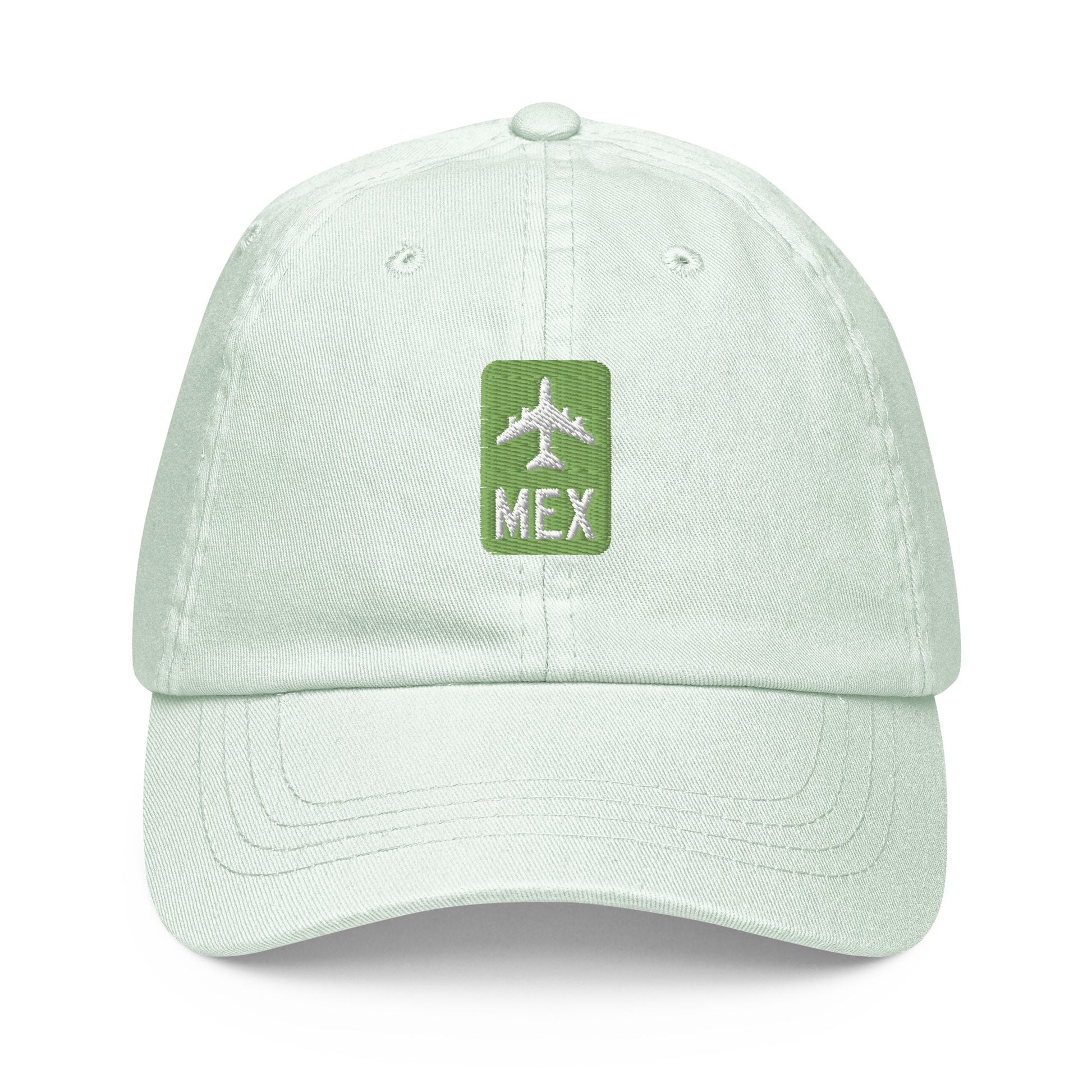 Jetliner Pastel Baseball Cap • Green • MEX Mexico City • YHM Designs - Image 07