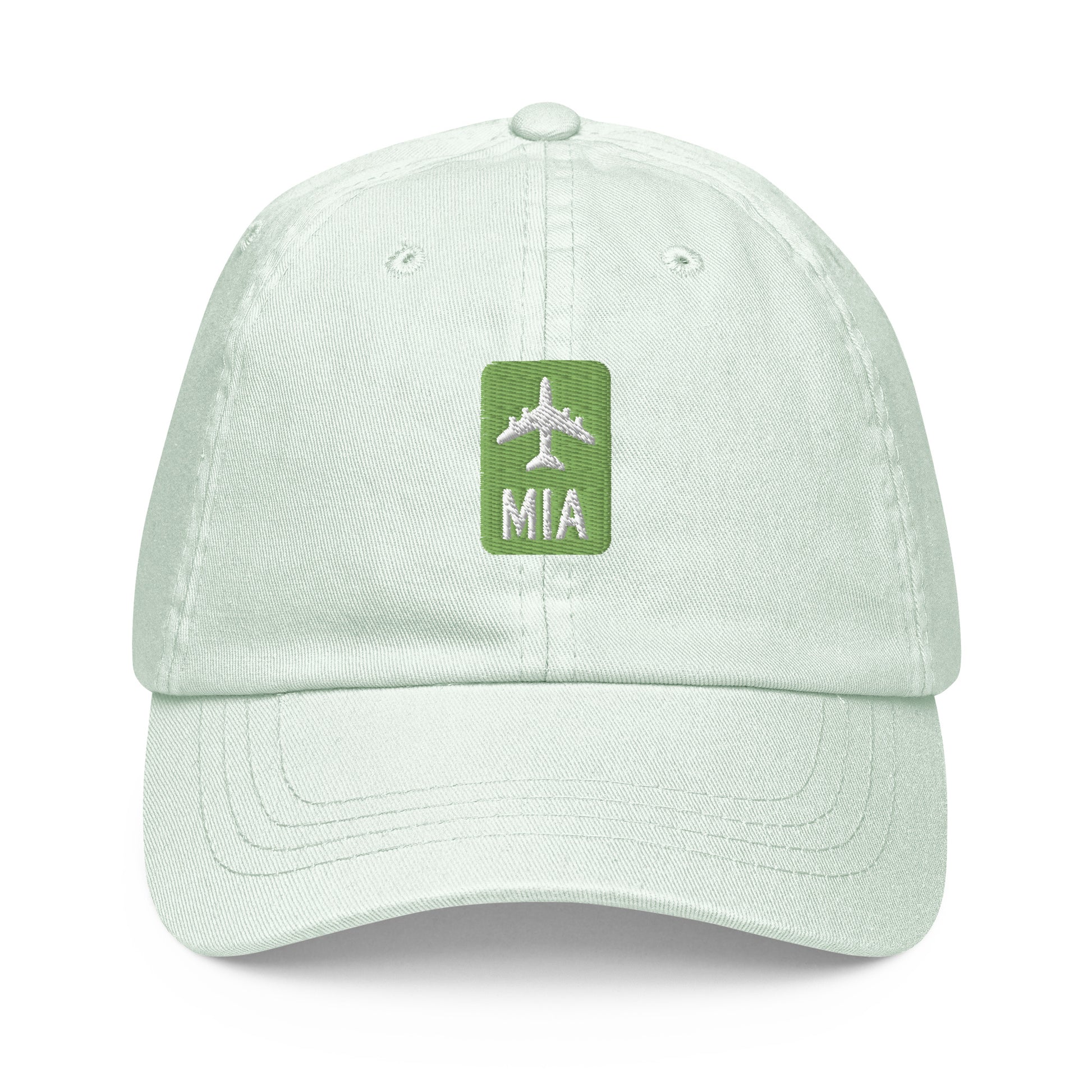 Jetliner Pastel Baseball Cap • Green • MIA Miami • YHM Designs - Image 07
