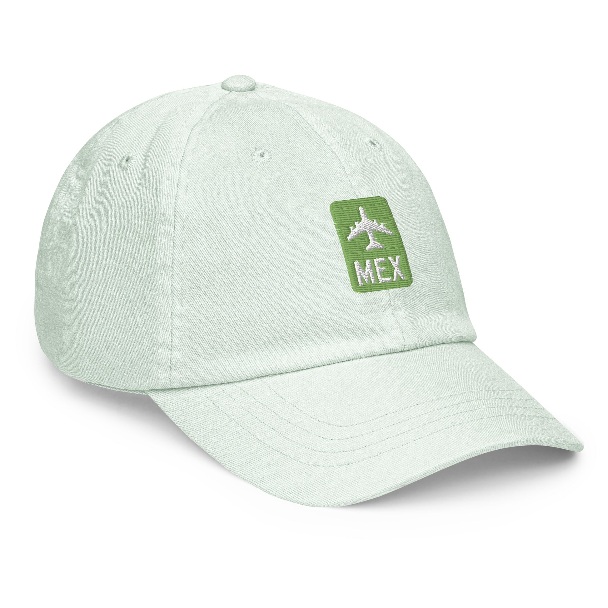Jetliner Pastel Baseball Cap • Green • MEX Mexico City • YHM Designs - Image 11