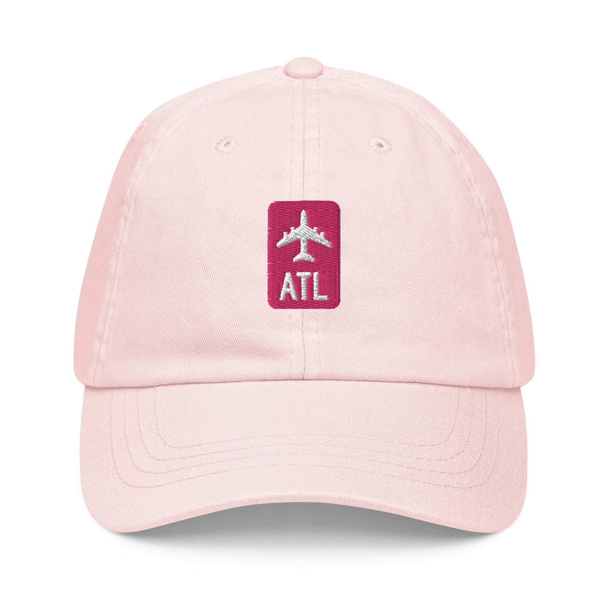 Jetliner Pastel Baseball Cap • Pink • ATL Atlanta • YHM Designs - Image 07