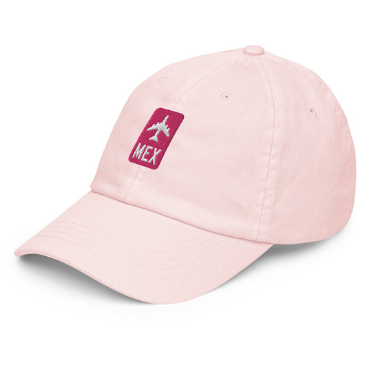 Jetliner Pastel Baseball Cap • Pink • MEX Mexico City • YHM Designs - Image 01