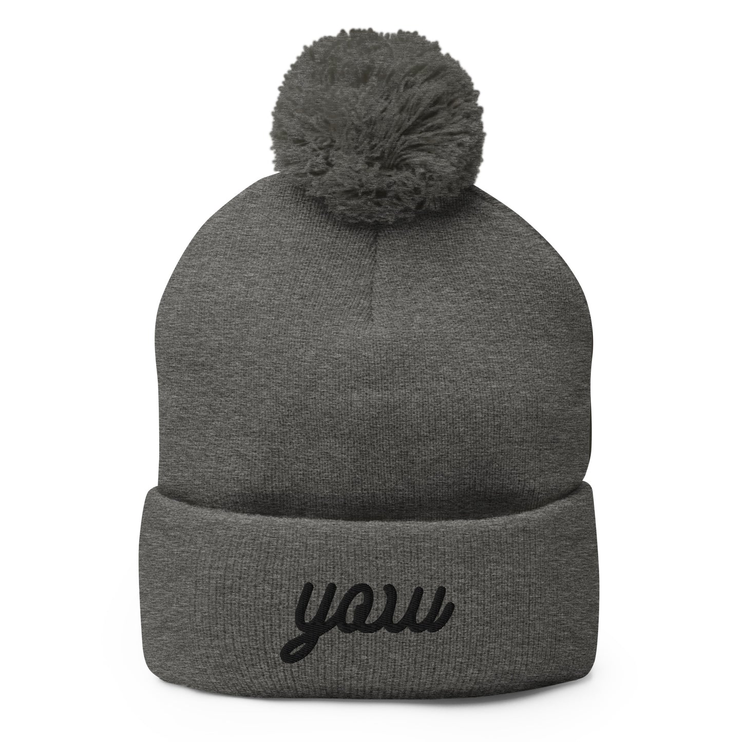 Vintage Script Pom-Pom Beanie • YOW Ottawa • YHM Designs - Image 02