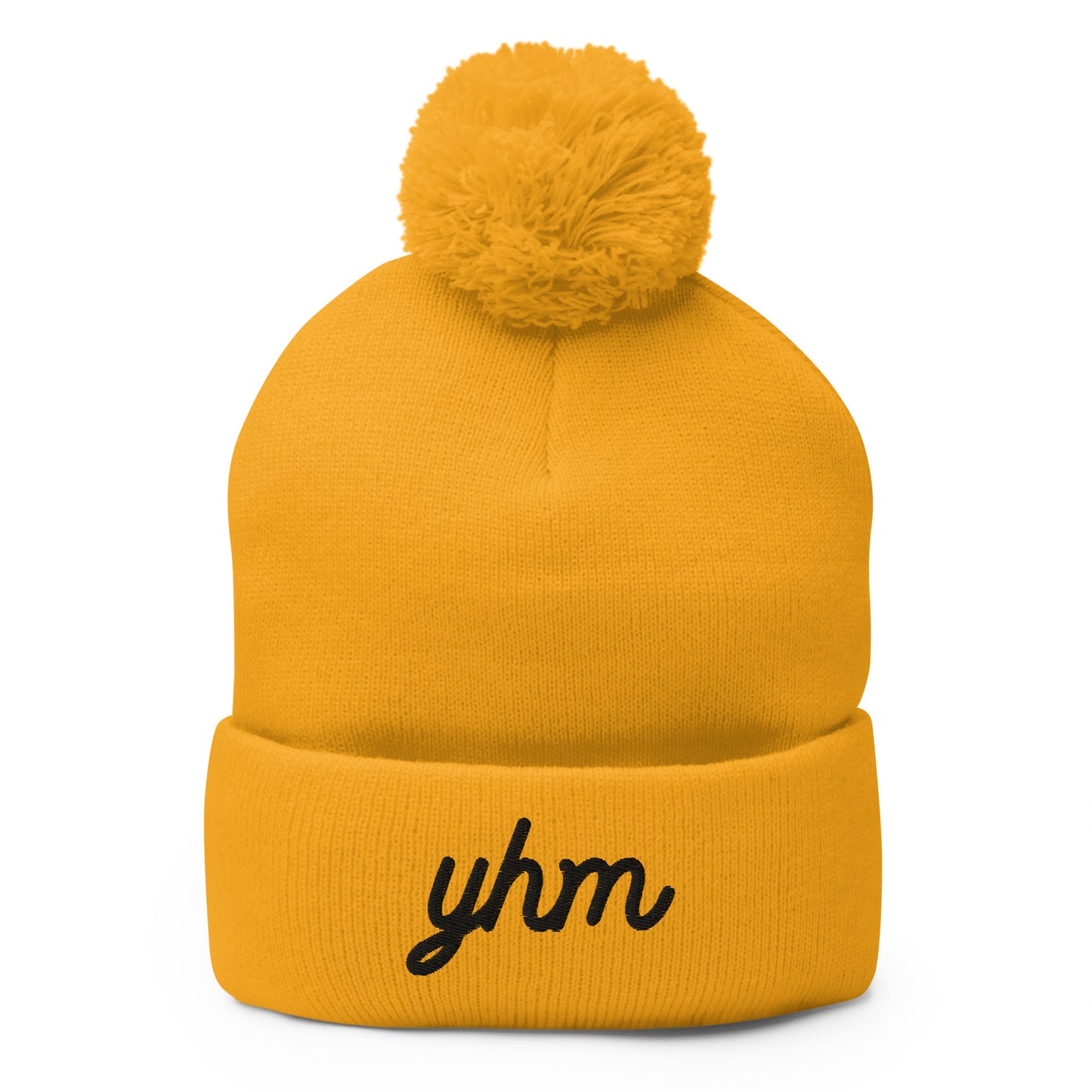 Vintage Script Pom-Pom Beanie • YHM Hamilton • YHM Designs - Image 04