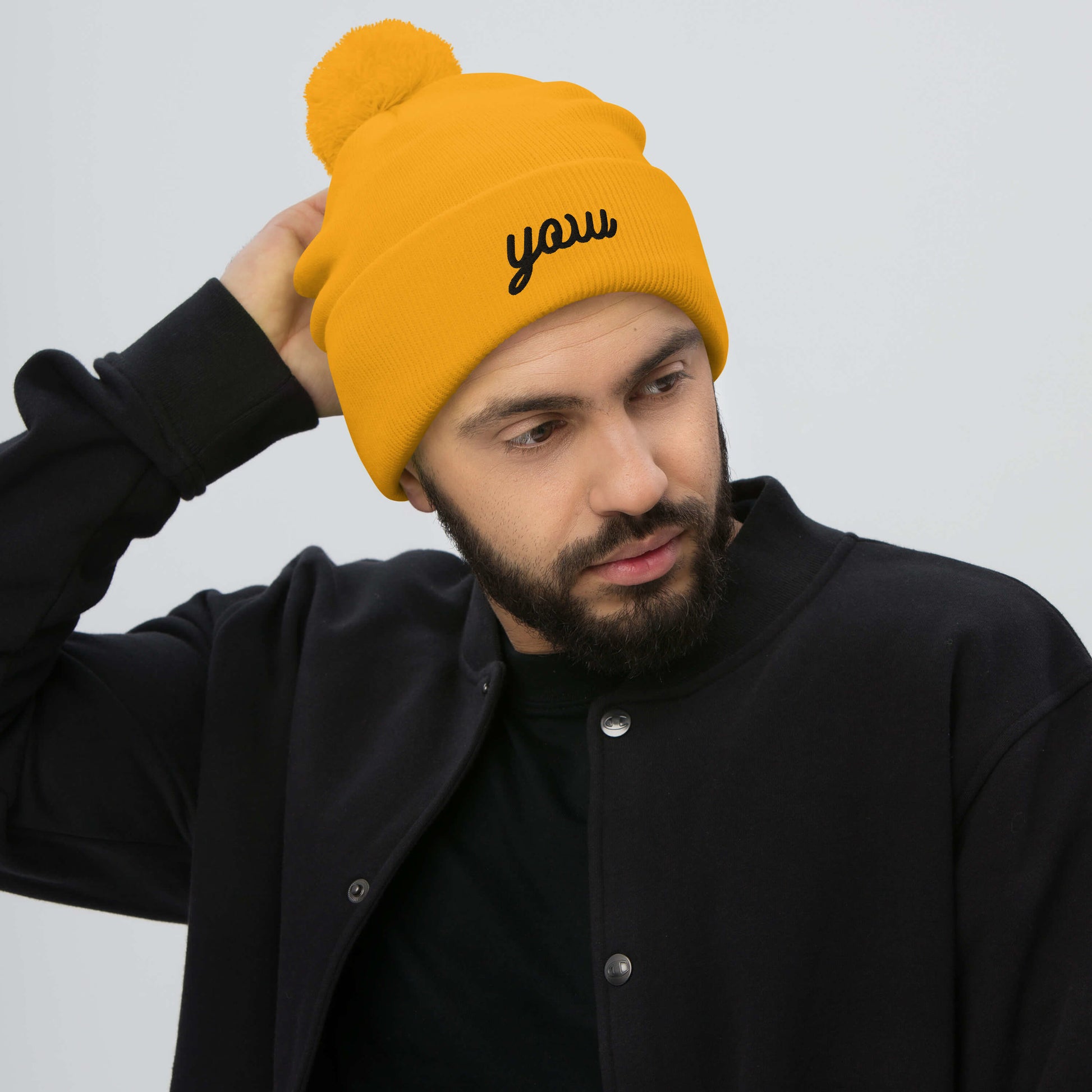 Vintage Script Pom-Pom Beanie • YOW Ottawa • YHM Designs - Image 09