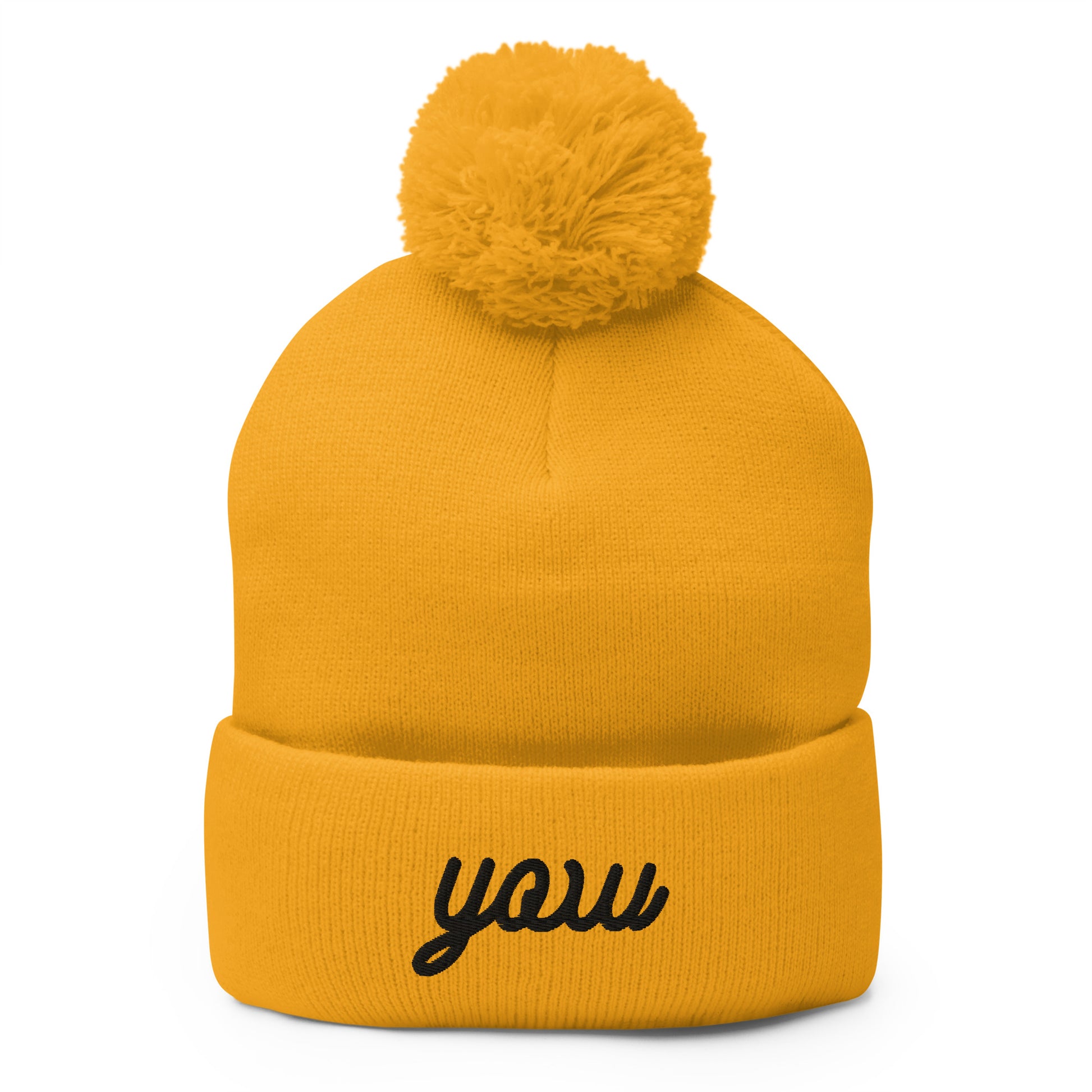 Vintage Script Pom-Pom Beanie • YOW Ottawa • YHM Designs - Image 04